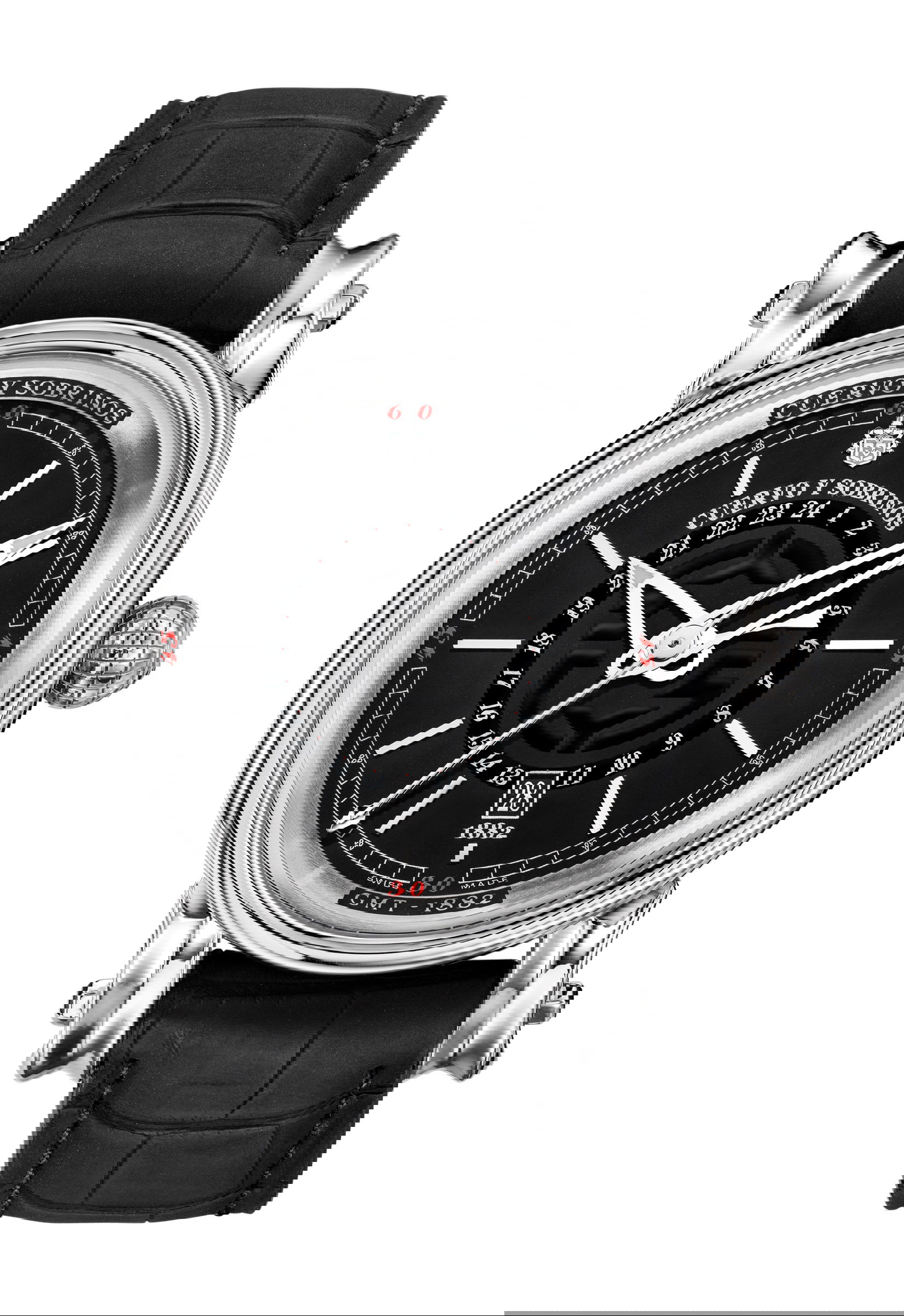 Cuervo y Sobrinos Pirata GMT luxury timepiece - detailed view