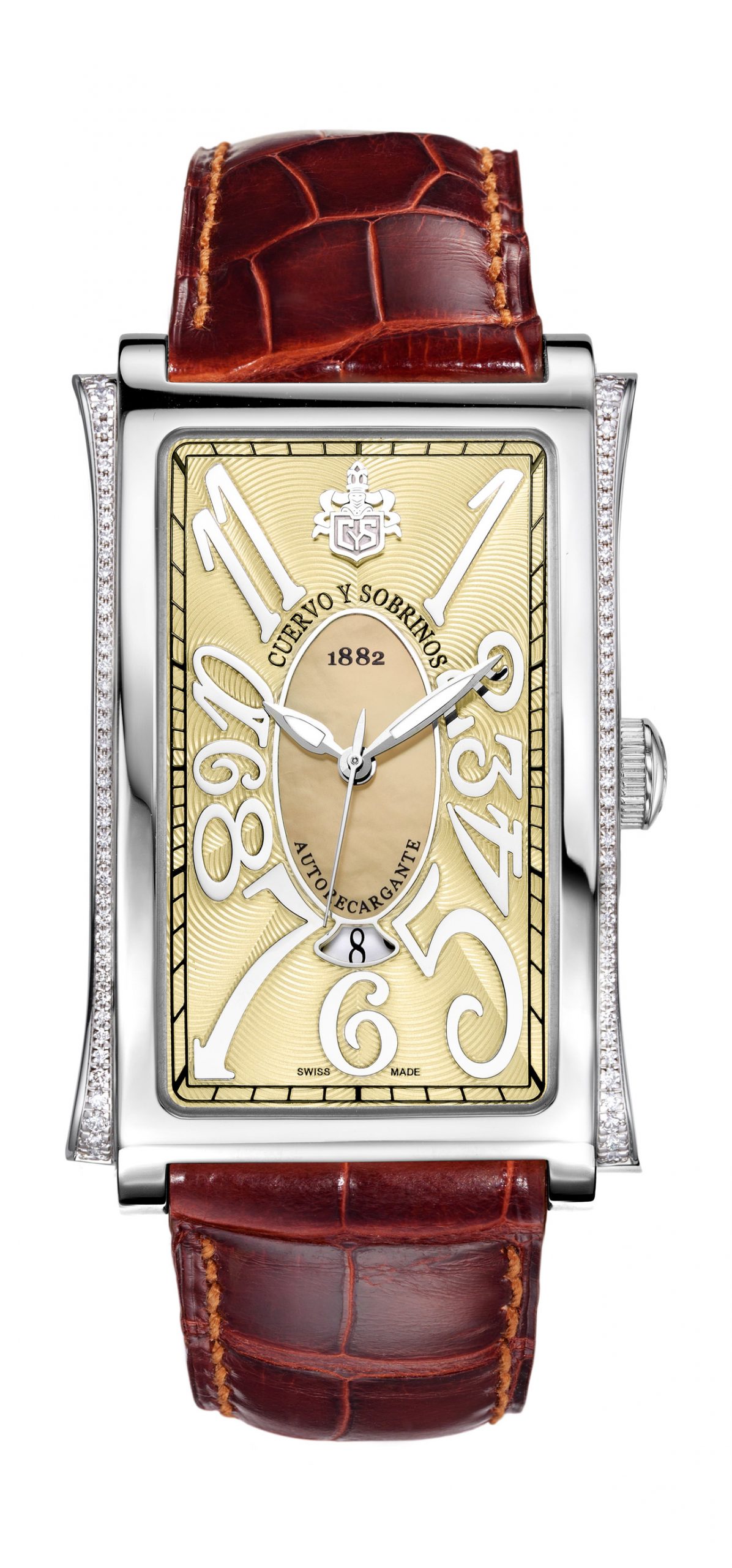 Cuervo y Sobrinos Prominente Solo Tiempo luxury timepiece - detailed view