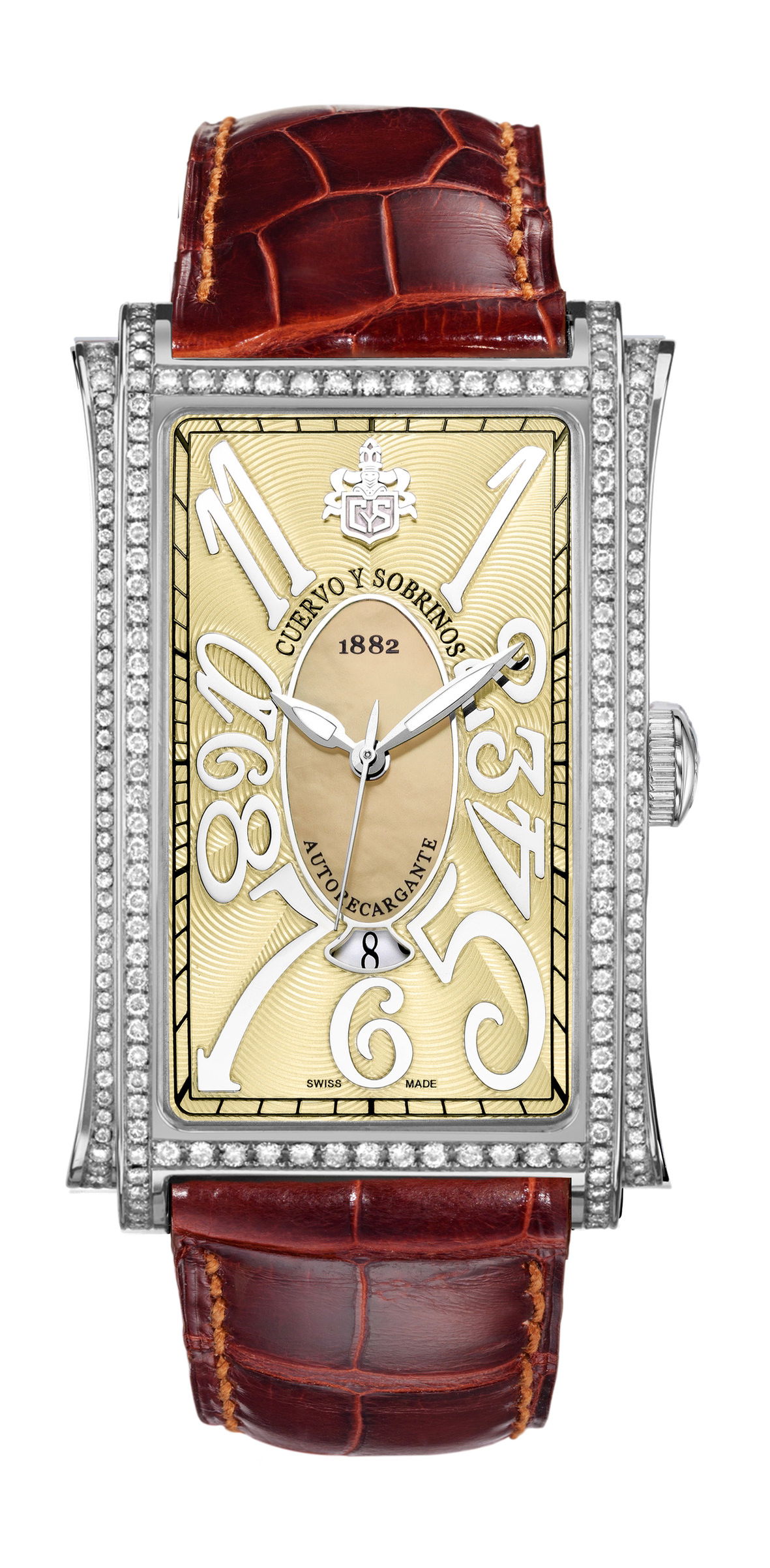 Cuervo y Sobrinos Prominente Solo Tiempo luxury timepiece - detailed view