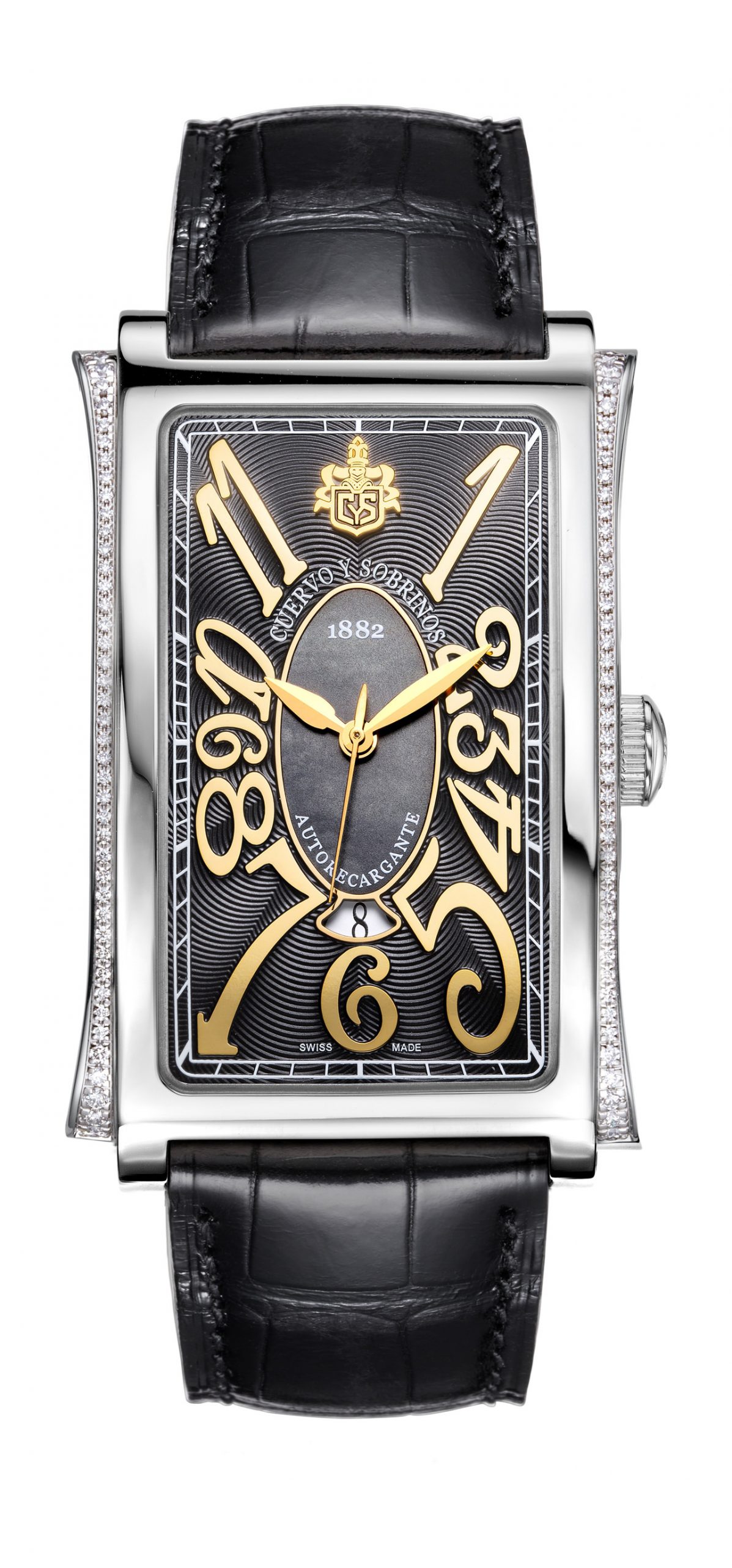 Cuervo y Sobrinos Prominente Solo Tiempo luxury timepiece - detailed view