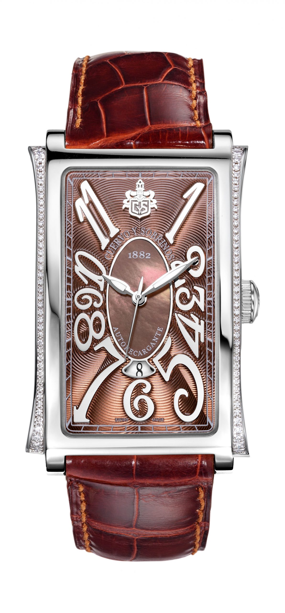Cuervo y Sobrinos Prominente Solo Tiempo luxury timepiece - detailed view