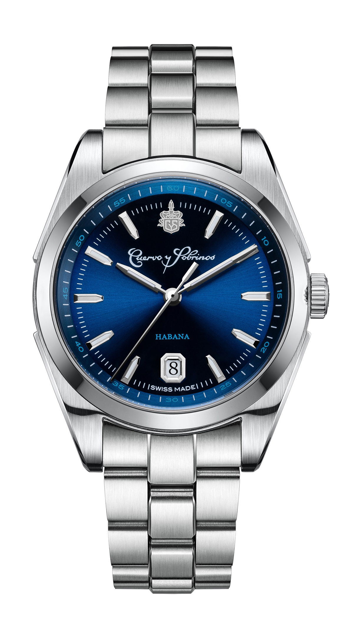 Cuervo y Sobrinos Robusto 1935 Azul Marino luxury timepiece - detailed view