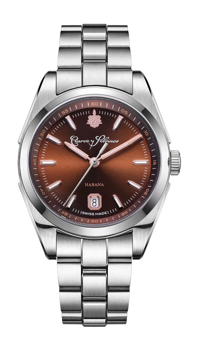 Cuervo y Sobrinos Robusto 1935 Habana luxury timepiece - detailed view