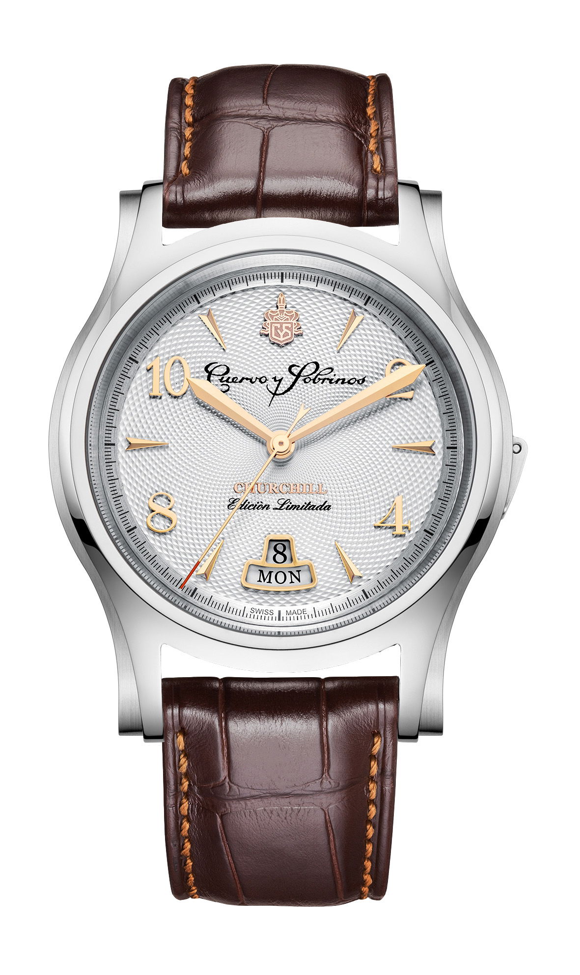 Cuervo y Sobrinos Robusto Churchill Yalta Edition luxury timepiece - detailed view