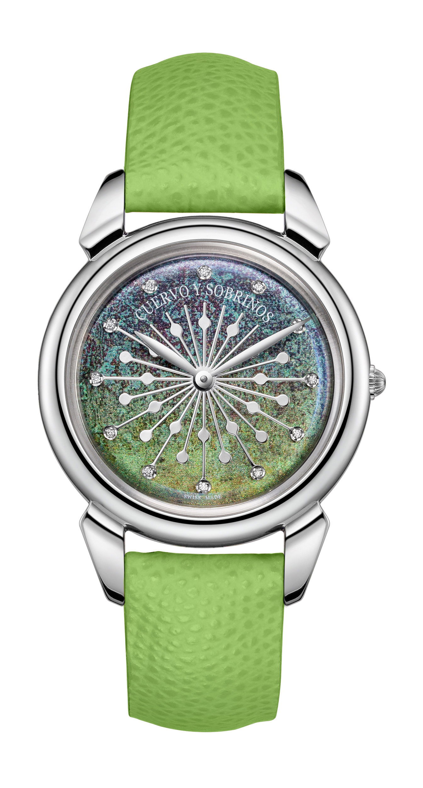 Cuervo y Sobrinos Señora Sol y Estrellas luxury timepiece - detailed view