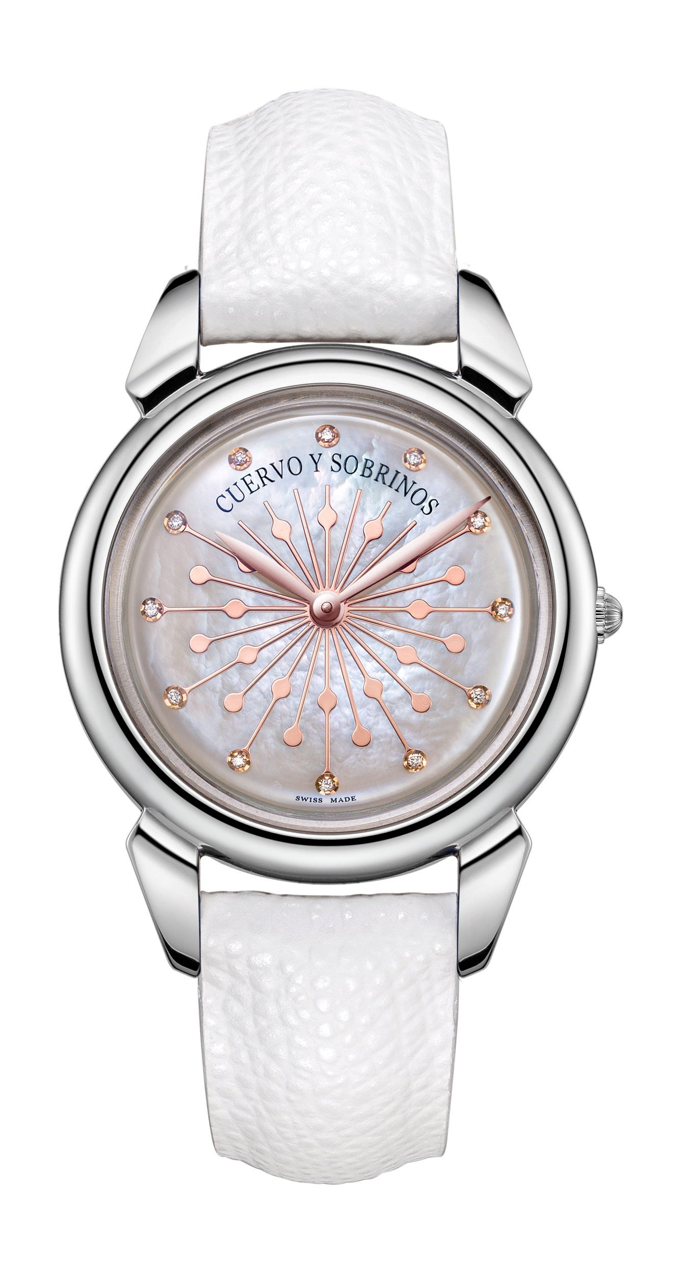 Cuervo y Sobrinos Señora Sol y Estrellas luxury timepiece - detailed view