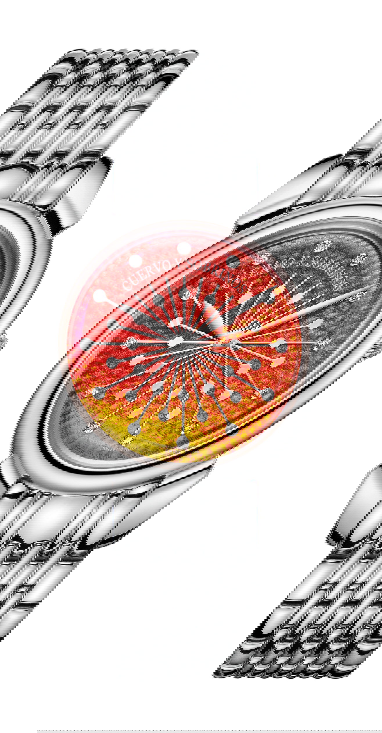 Cuervo y Sobrinos Señora Sol y Estrellas luxury timepiece - detailed view