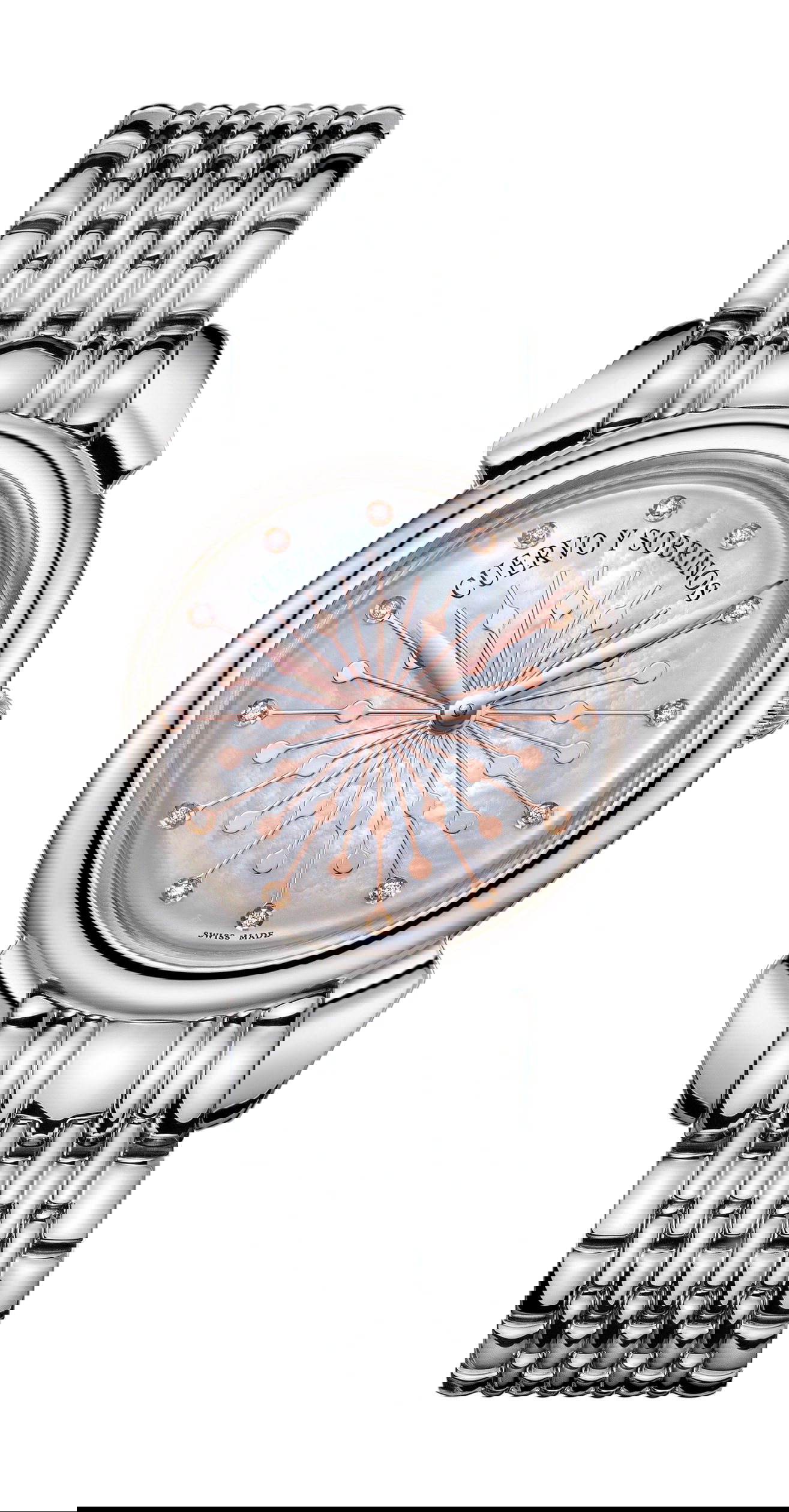 Cuervo y Sobrinos Señora Sol y Estrellas luxury timepiece - detailed view