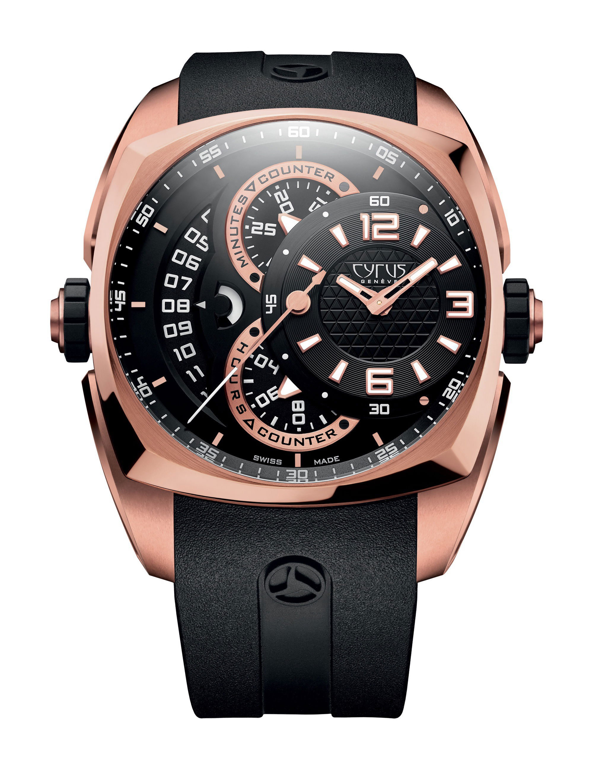 Cyrus Klepcys Chronograph luxury timepiece - detailed view