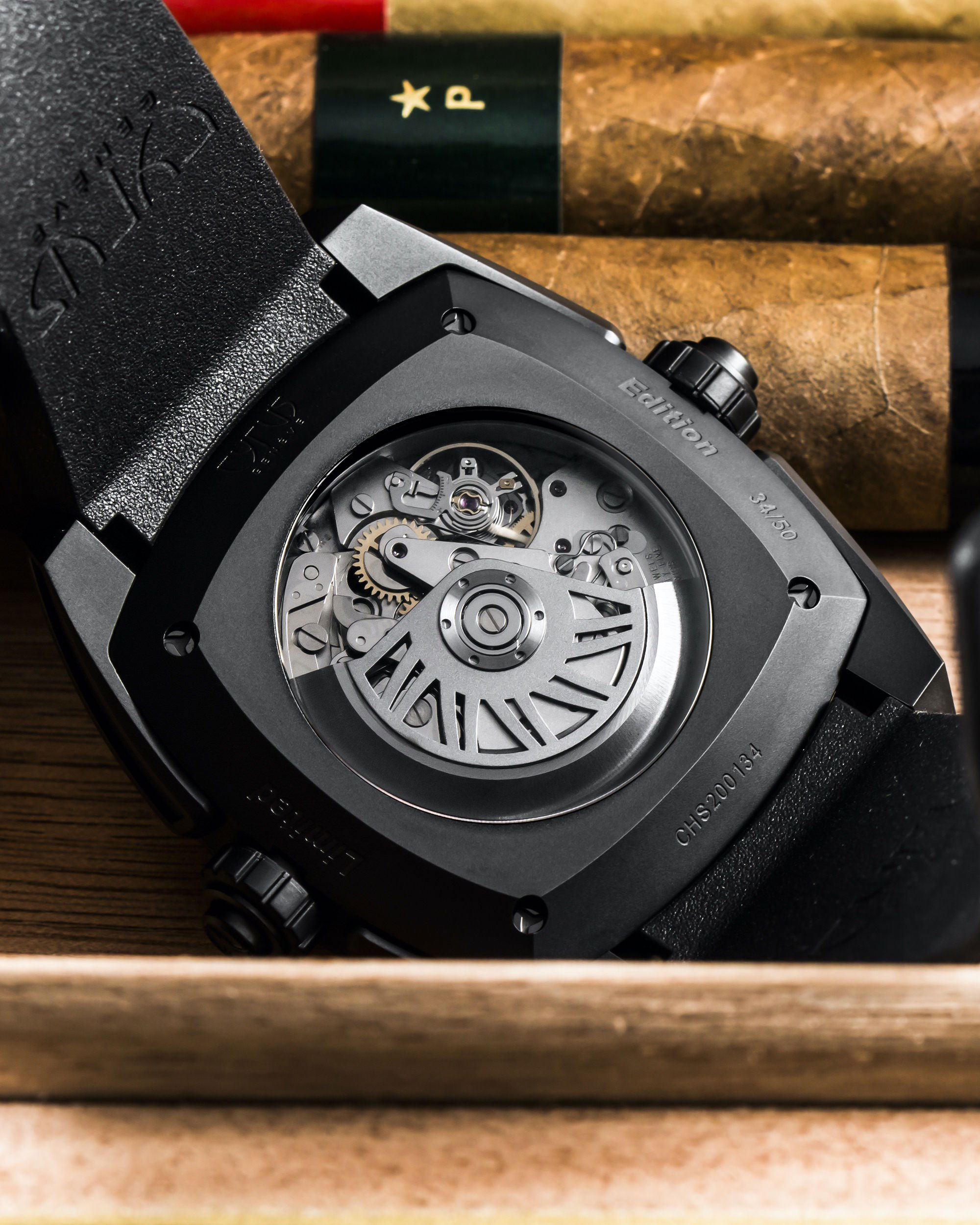 Cyrus Klepcys Skeleton Chronograph Dark & Blue - View 2