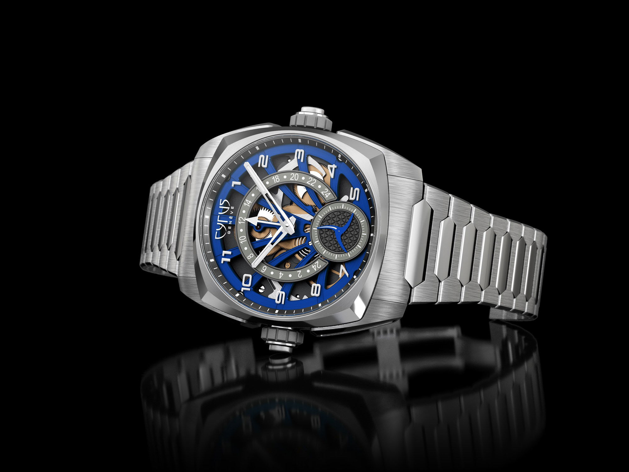 Cyrus Klepcys GMT Ocean Blue - View 3
