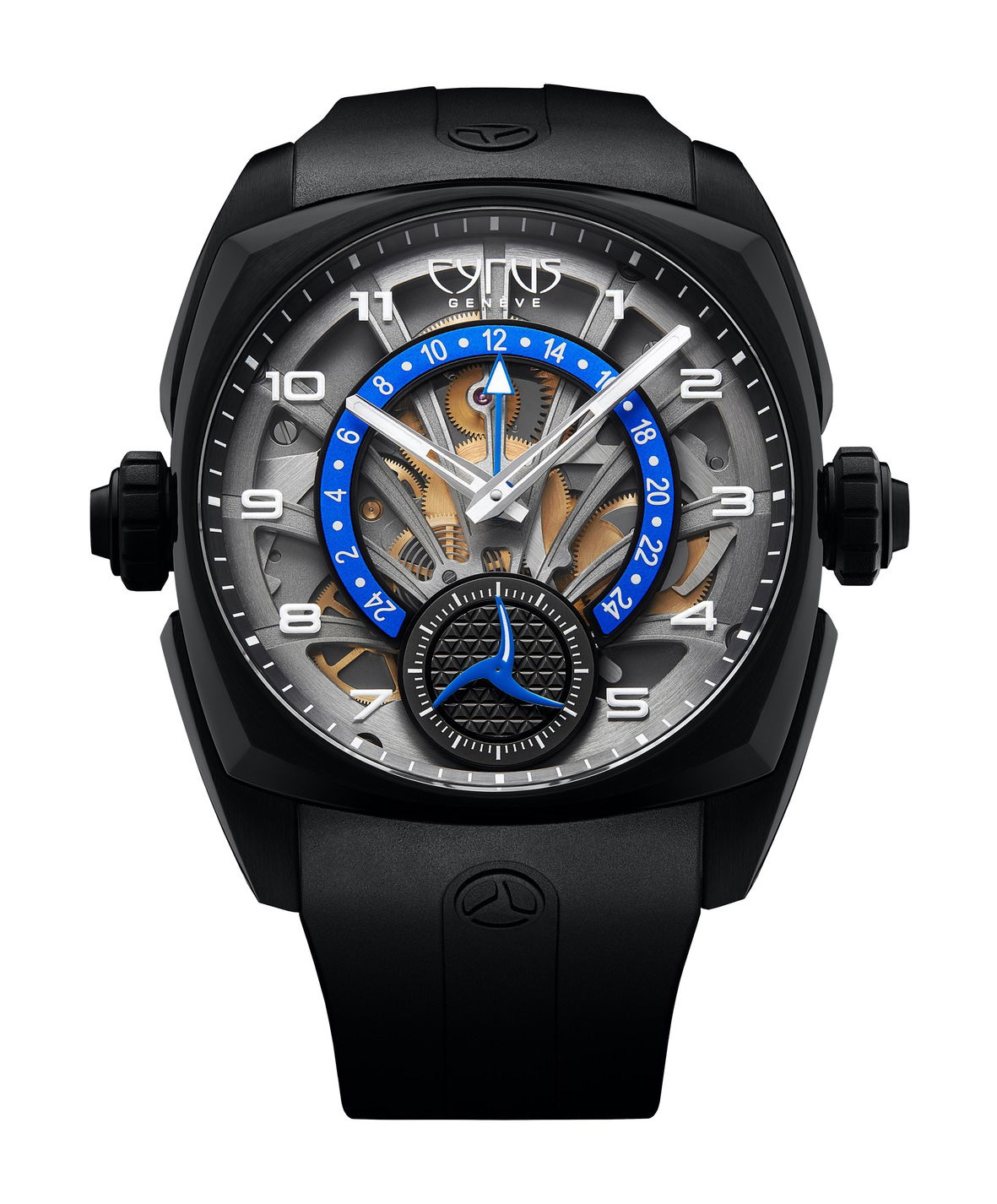Cyrus Klepcys GMT Retrograde luxury timepiece - detailed view