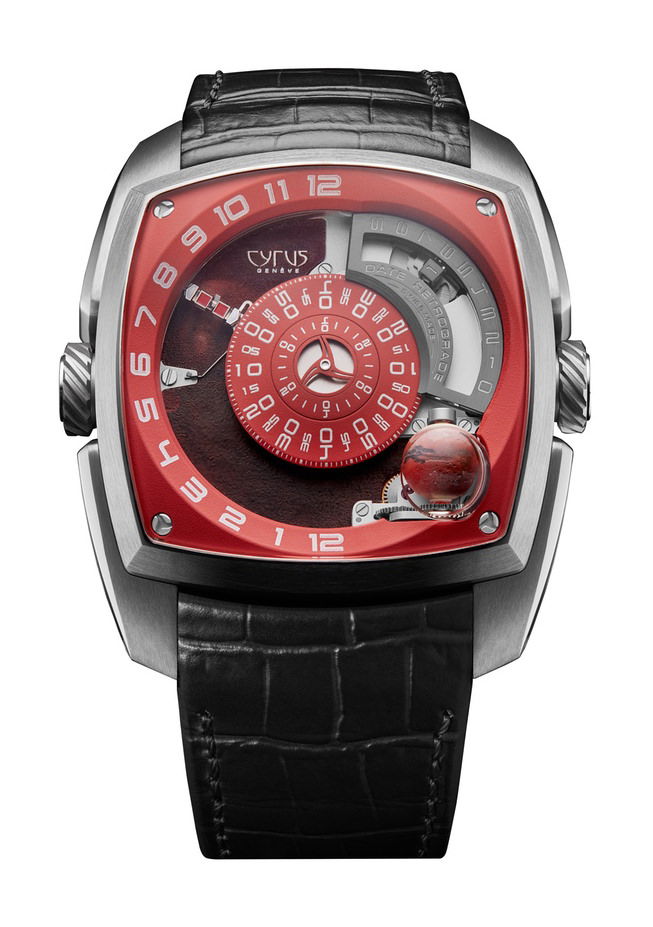 Cyrus Klepcys Mars Red luxury timepiece - detailed view