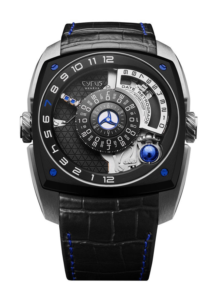 Cyrus Klepcys Moon Blue luxury timepiece - detailed view