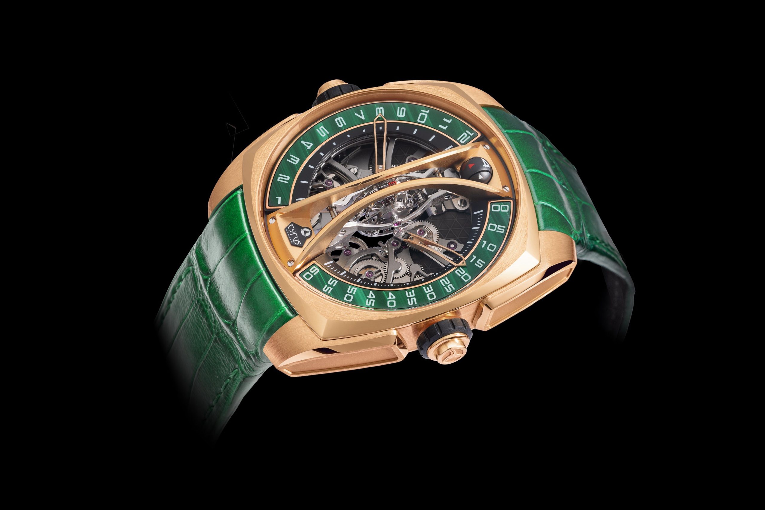 Cyrus Klepcys Vertical Skeleton Tourbillon Malachite - View 2