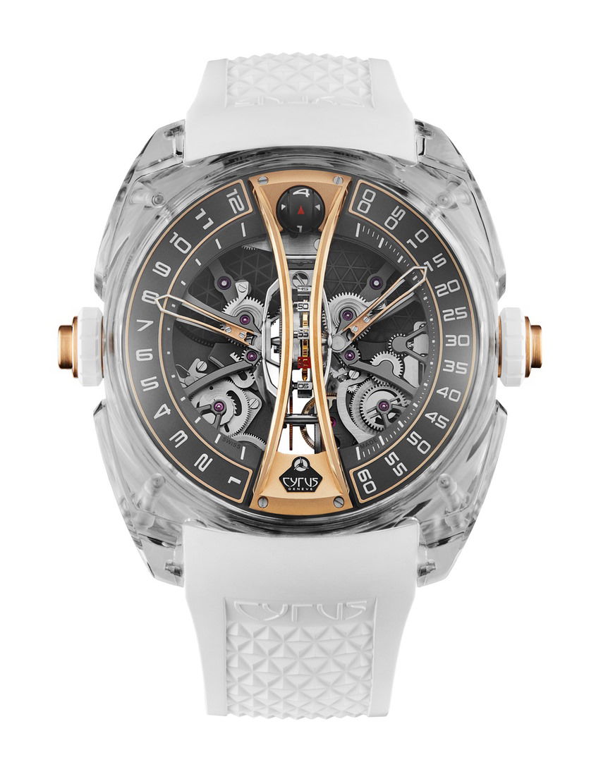 Cyrus Klepcys Vertical Skeleton Tourbillon Sapphire luxury timepiece - detailed view