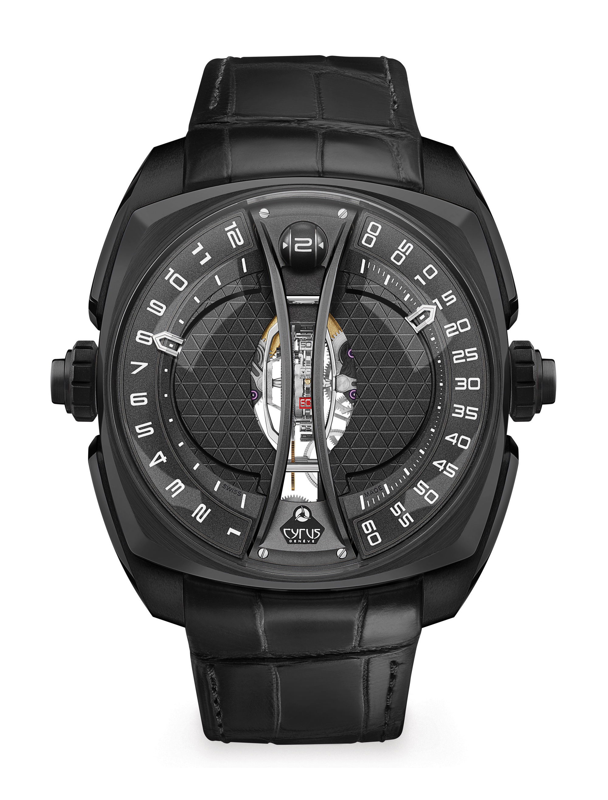 Cyrus Klepcys Vertical Tourbillon luxury timepiece - detailed view