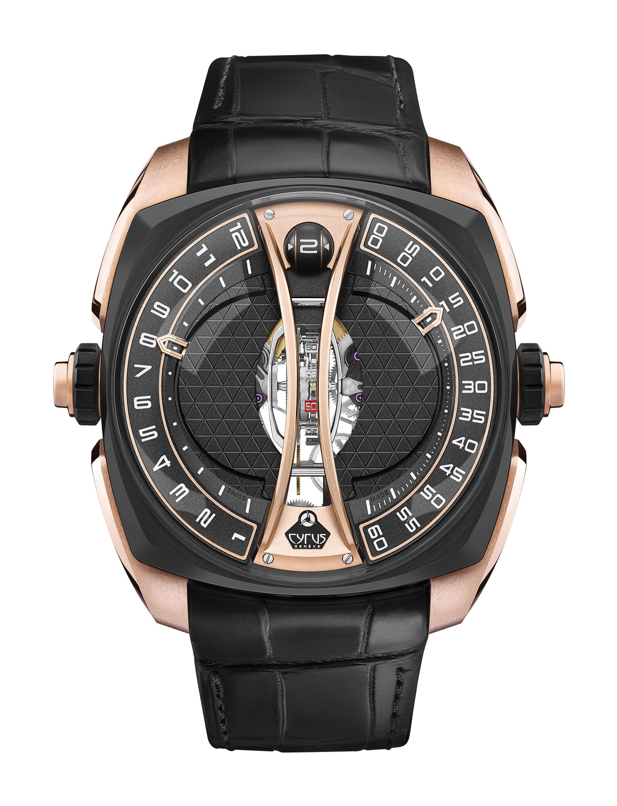 Cyrus Klepcys Vertical Tourbillon luxury timepiece - detailed view