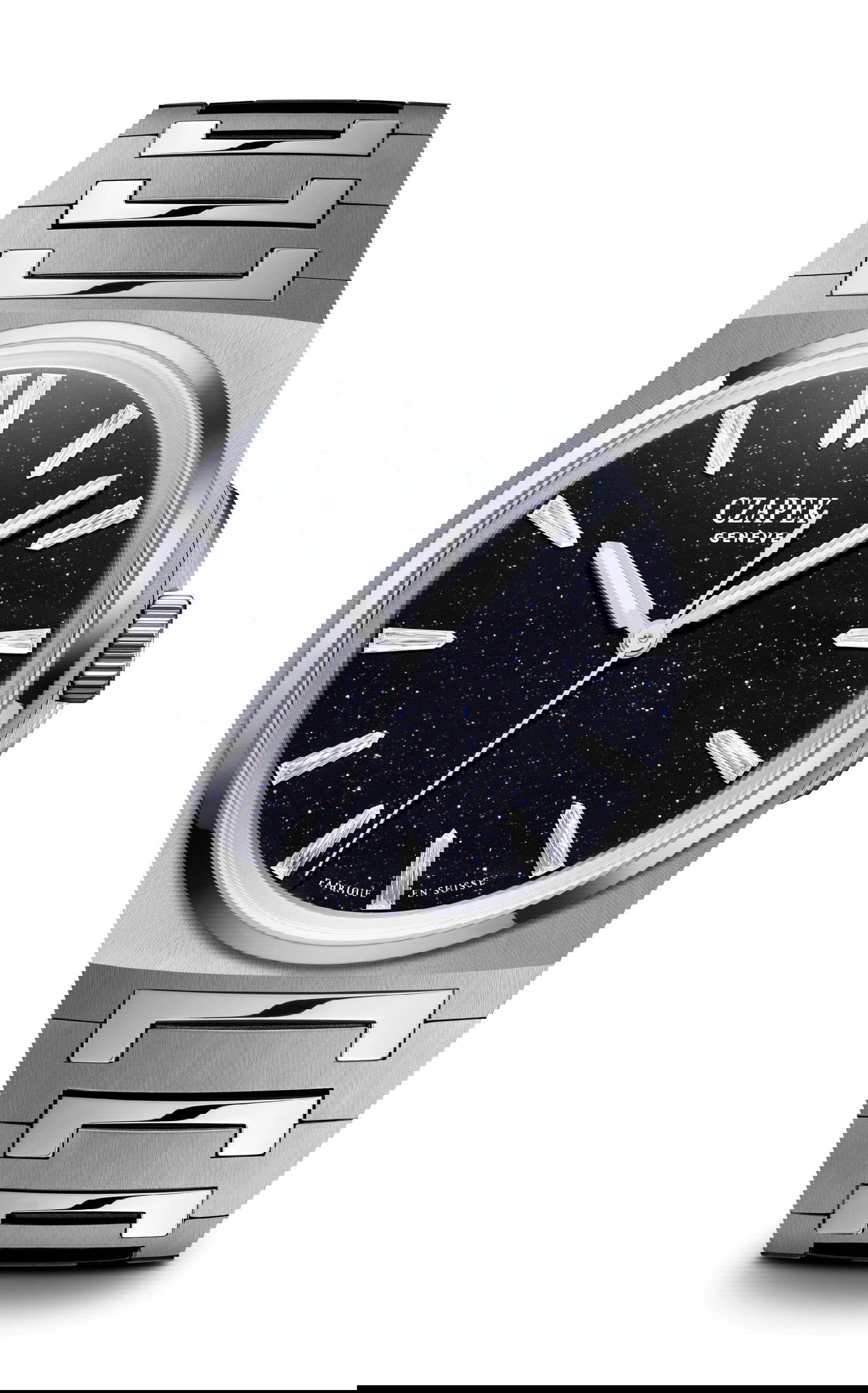 Czapek Antarctique Flying Diamonds luxury timepiece - detailed view