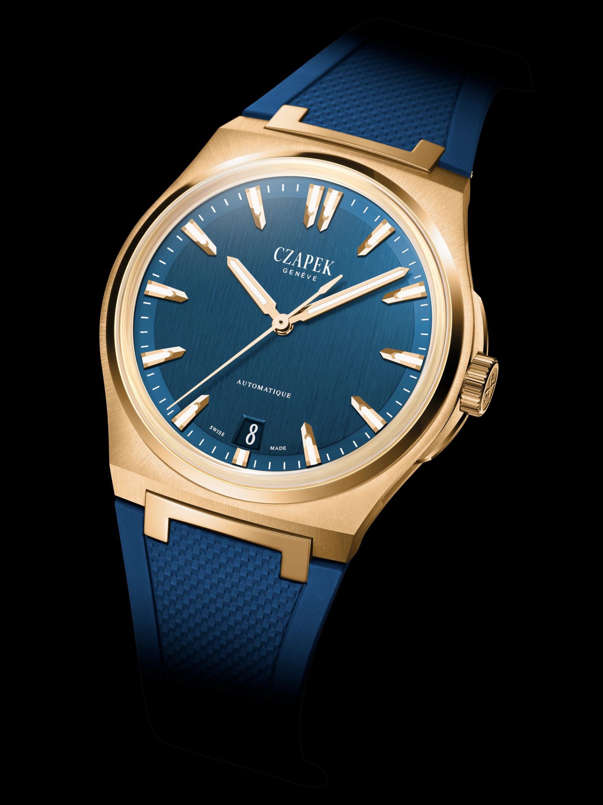 Czapek Antarctique Mount Erebus Deep Blue Full Yellow Gold - View 2