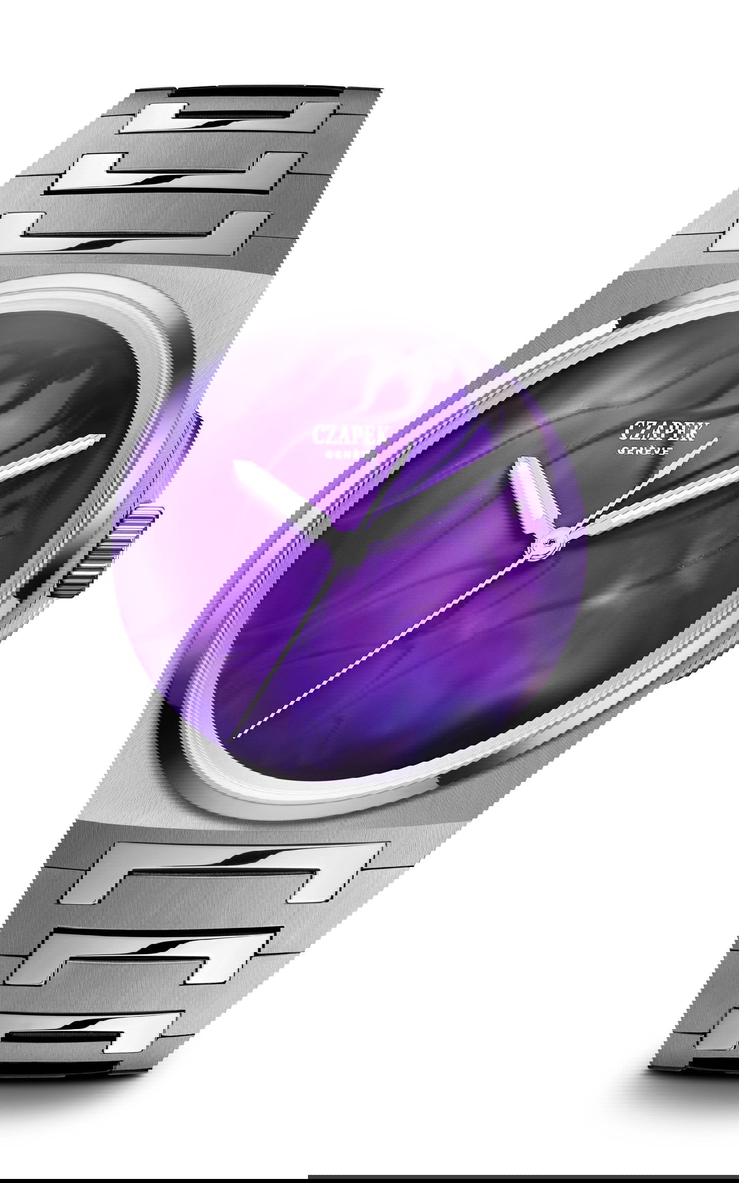 Czapek Antarctique Purple Storm luxury timepiece - detailed view