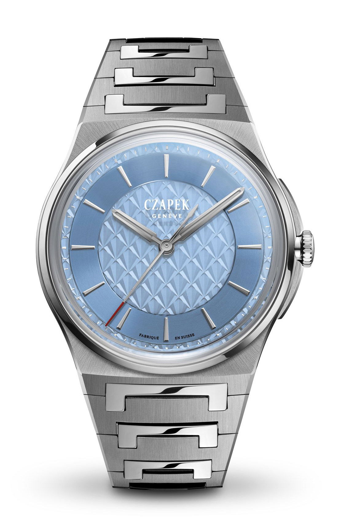 Czapek Antarctique S Sashiko Azure luxury timepiece - detailed view