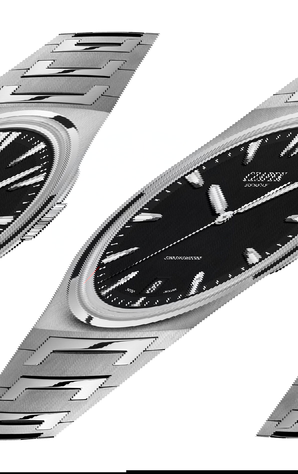 Czapek Antarctique Terre Adélie Black Ink luxury timepiece - detailed view