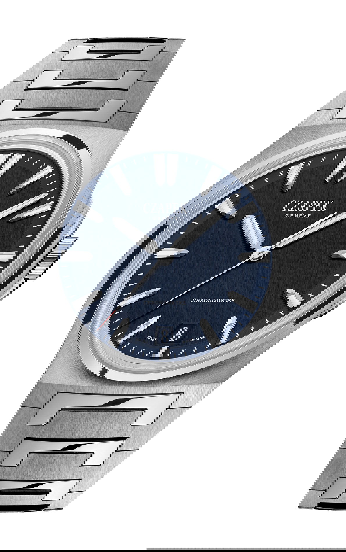 Czapek Antarctique Terre Adélie Deep Blue luxury timepiece - detailed view