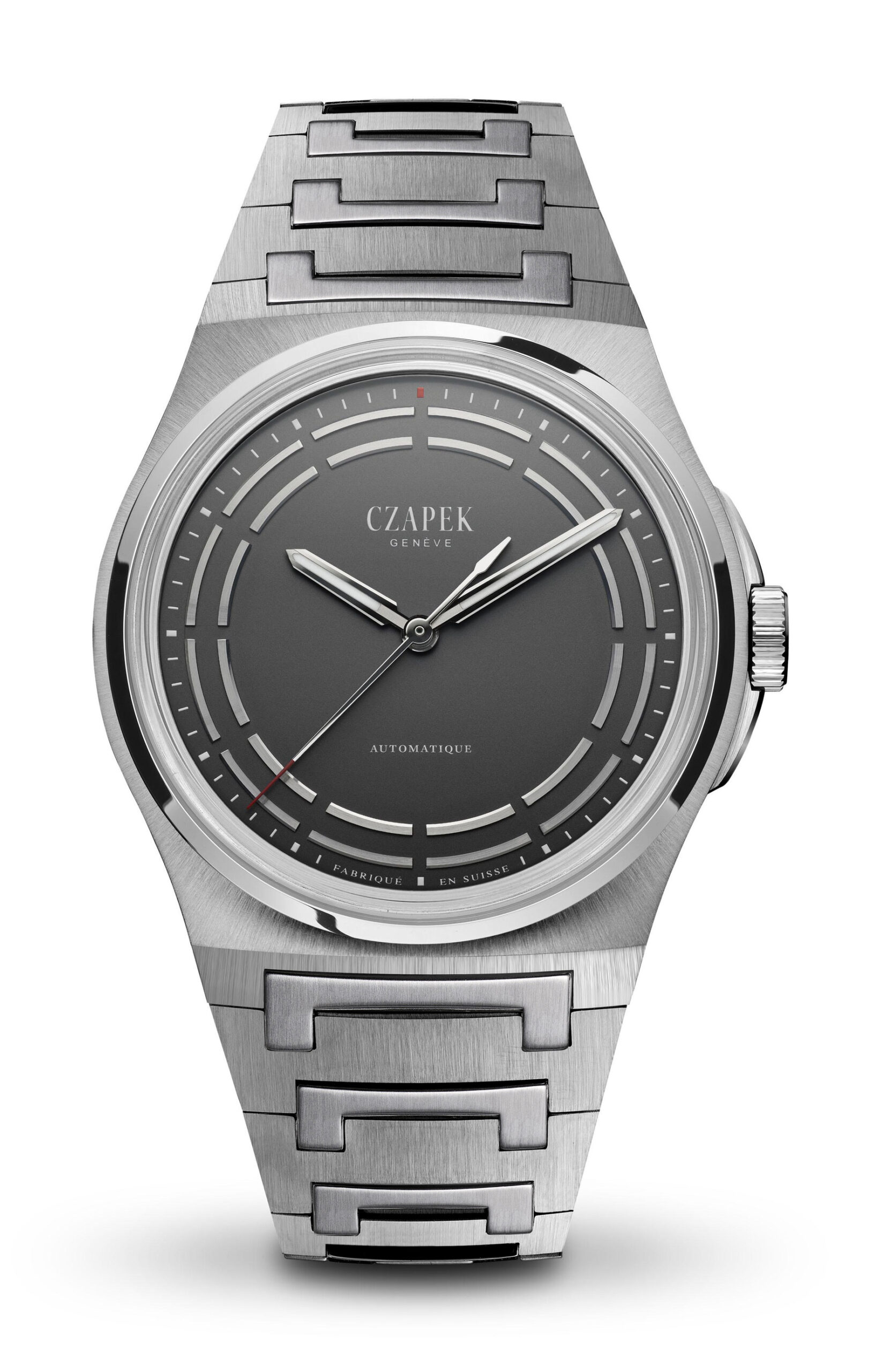 Czapek Antarctique Titanium Dark Sector luxury timepiece - detailed view