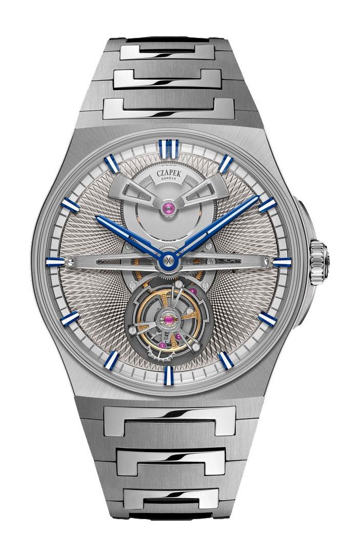 Czapek Antarctique Tourbillon Secret Alloy luxury timepiece - detailed view