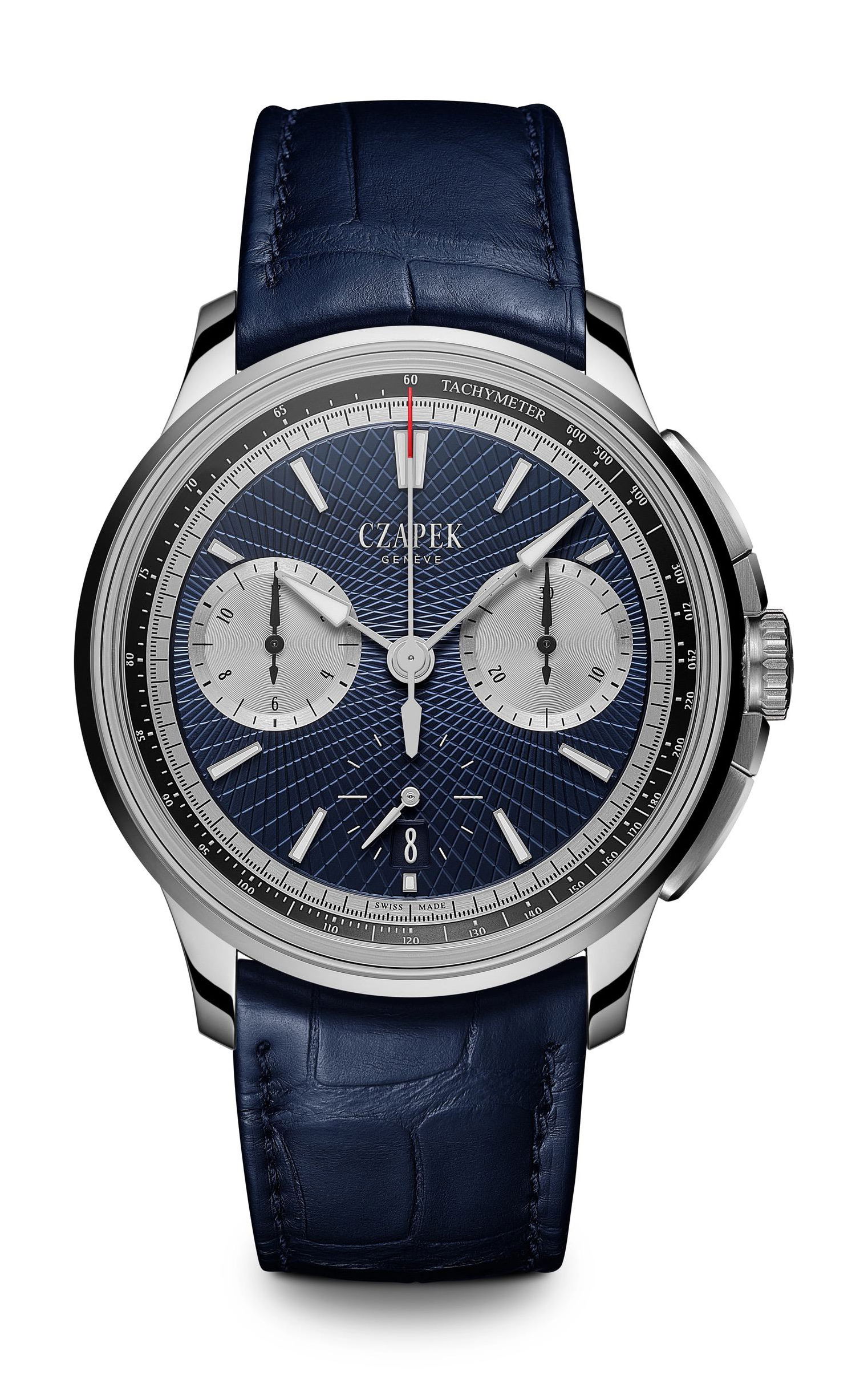 Czapek Faubourg de Cracovie Crossroads Deep Blue luxury timepiece - detailed view