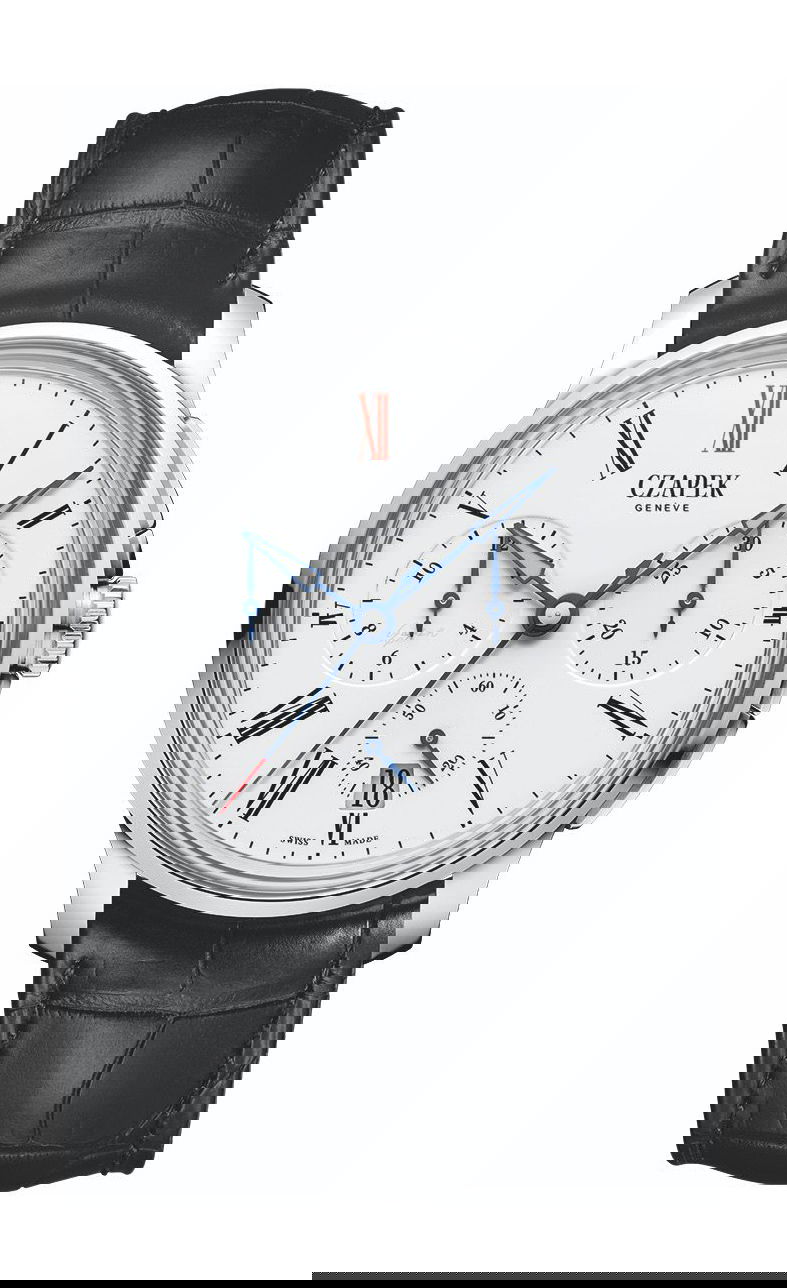 Czapek Faubourg de Cracovie Grand Feu luxury timepiece - detailed view