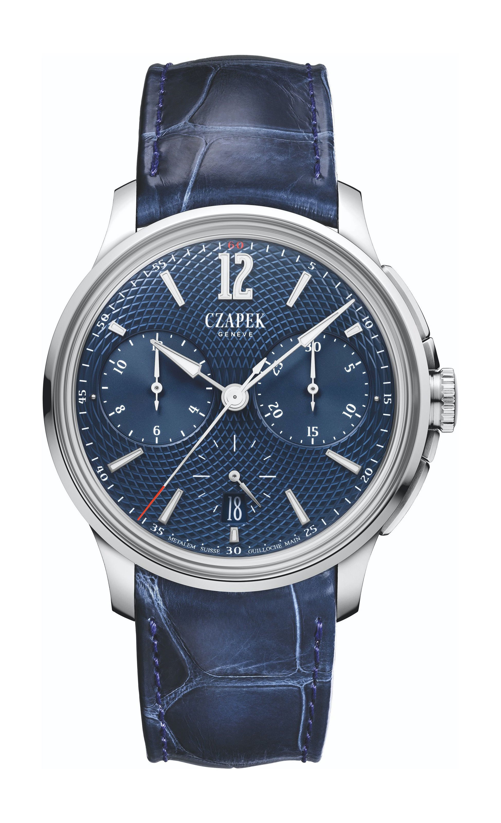 Czapek Faubourg de Cracovie L’Heure Bleue luxury timepiece - detailed view