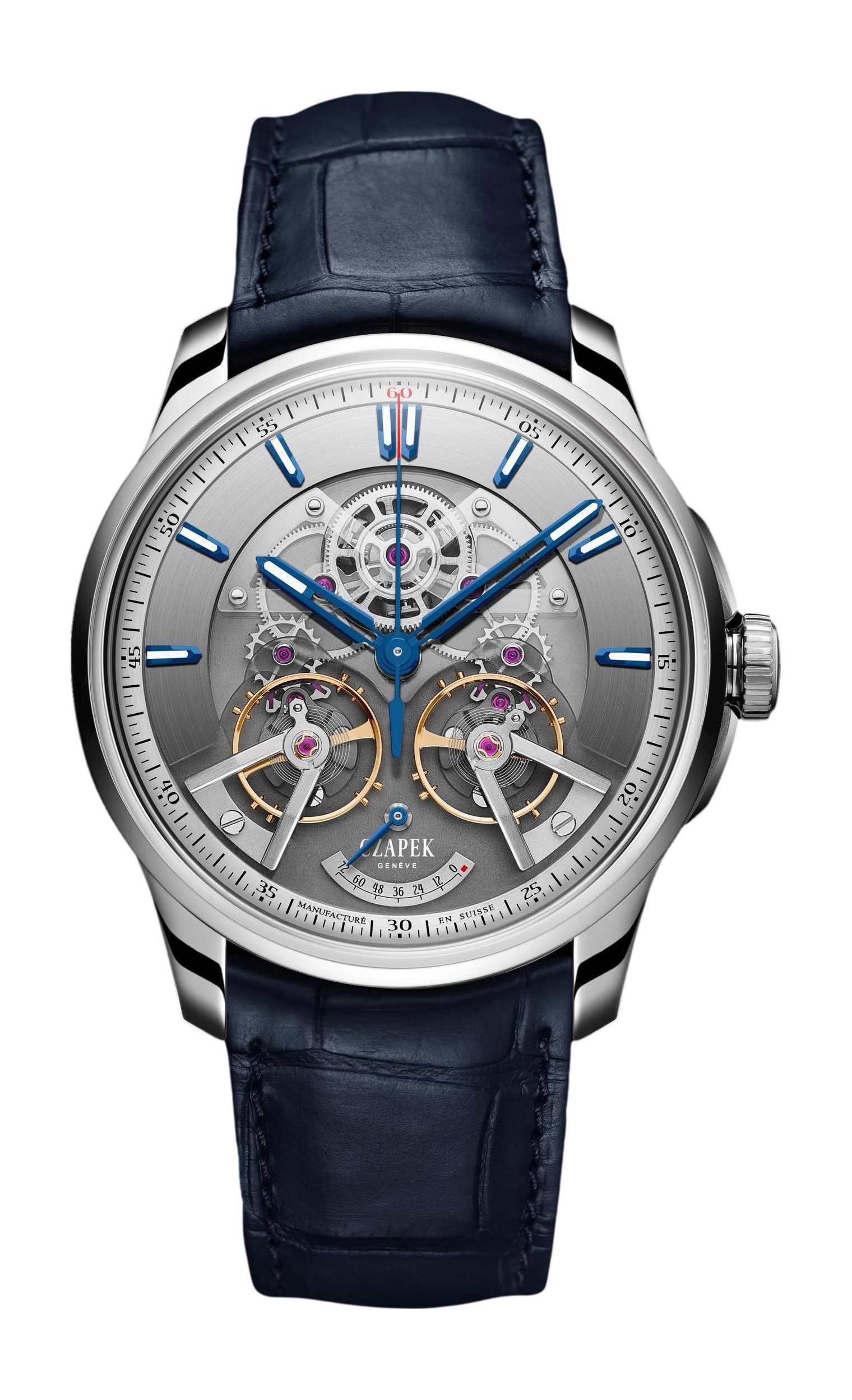 Czapek Place Vendôme Complicité Stardust Cobalt luxury timepiece - detailed view