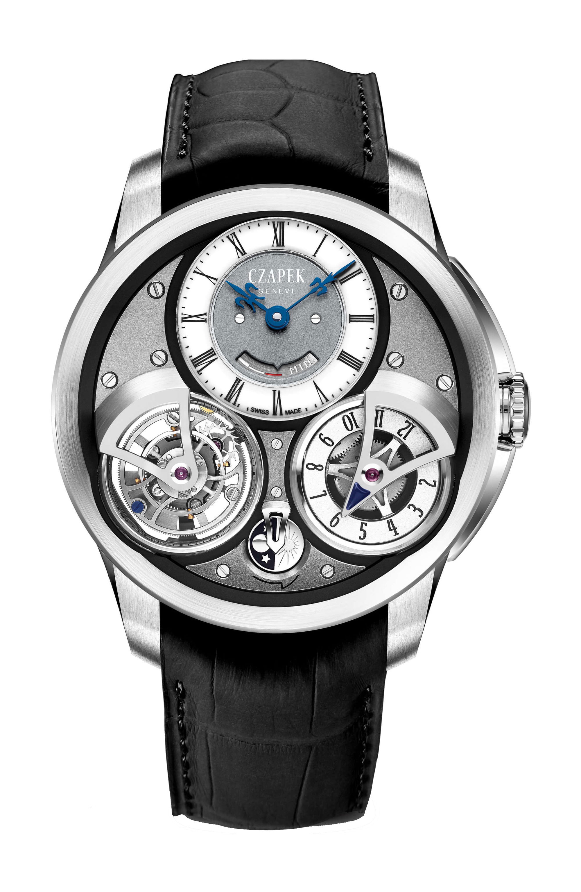 Czapek Place Vendôme Platinum Lumieres luxury timepiece - detailed view