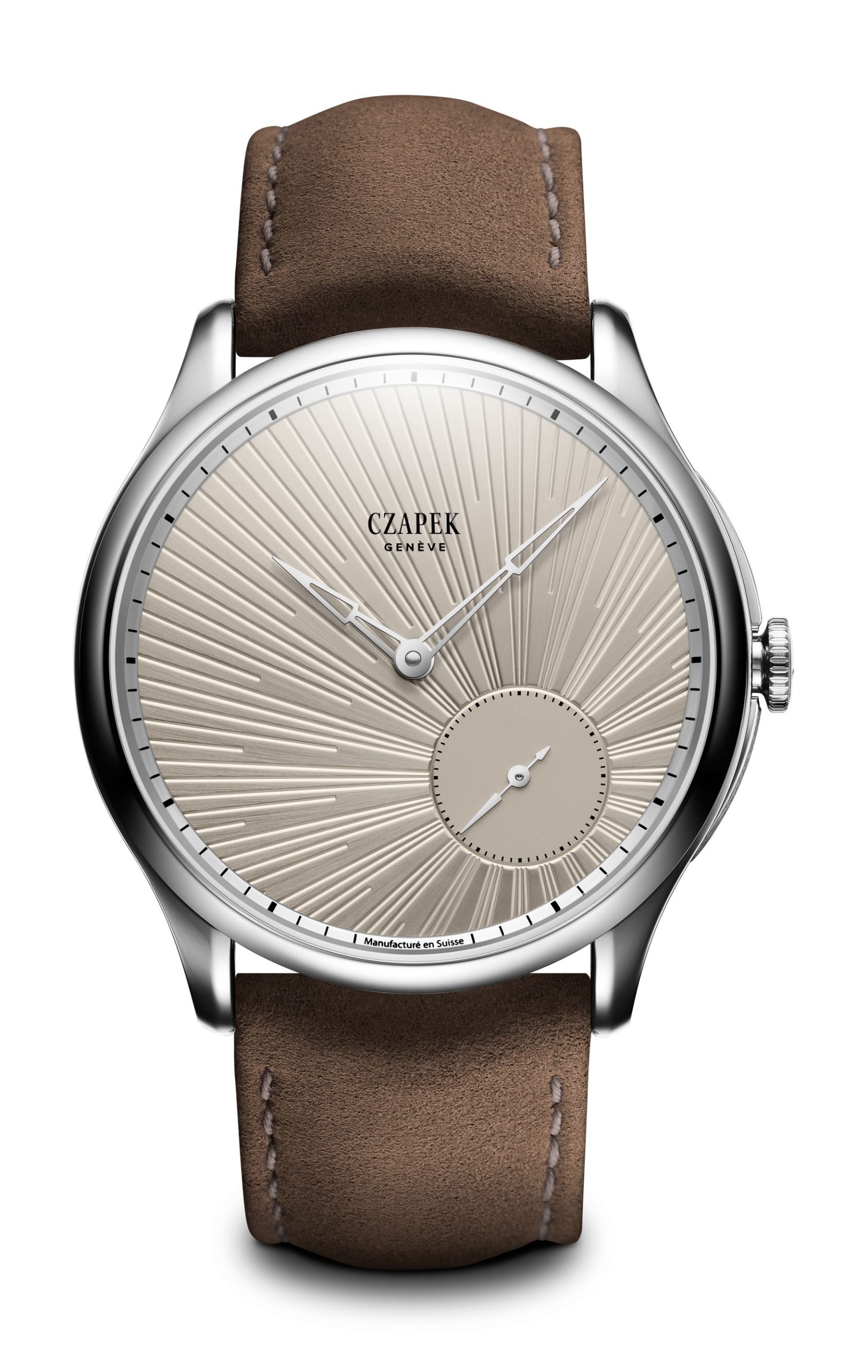 Czapek Promenade Guilloché Ivoire luxury timepiece - detailed view