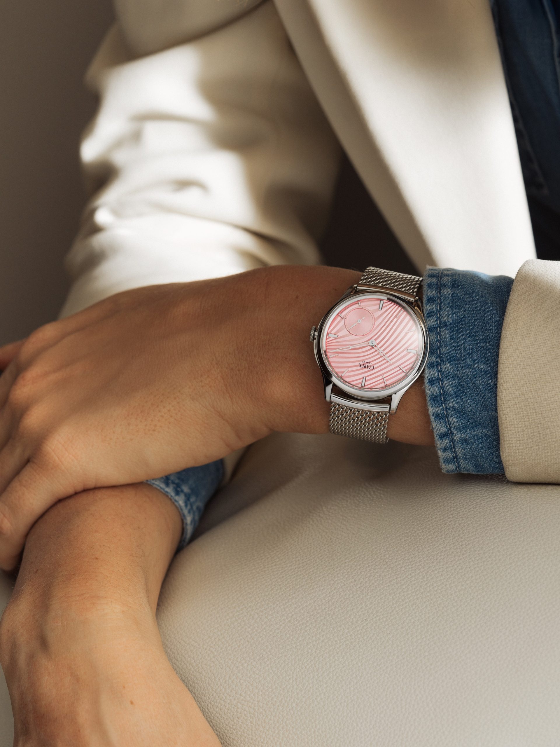 Czapek Promenade Plissé Rose - View 2