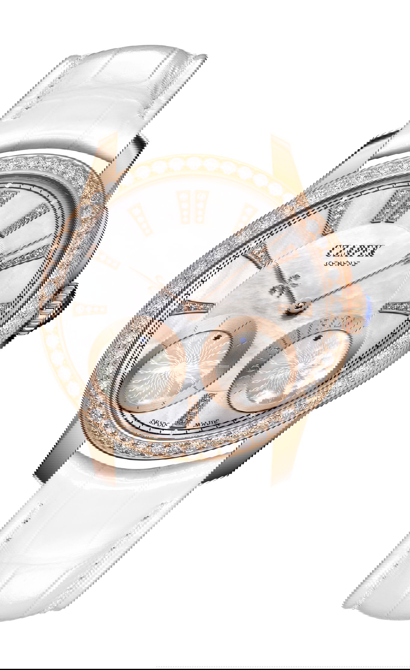 Czapek Quai des Bergues LADY No.1-Rose Gold luxury timepiece - detailed view