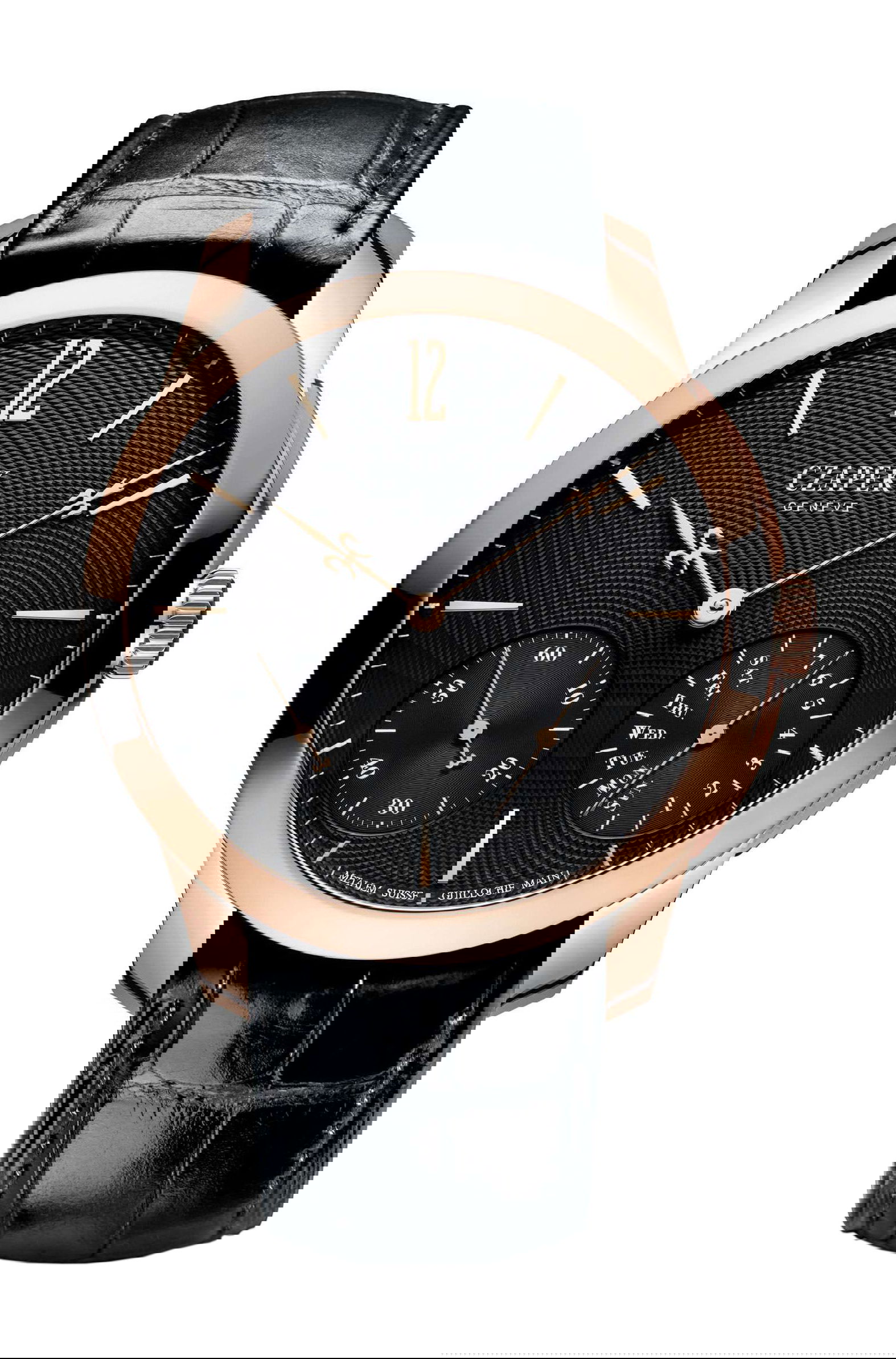 Czapek Quai des Bergues – Solar Eclipse luxury timepiece - detailed view