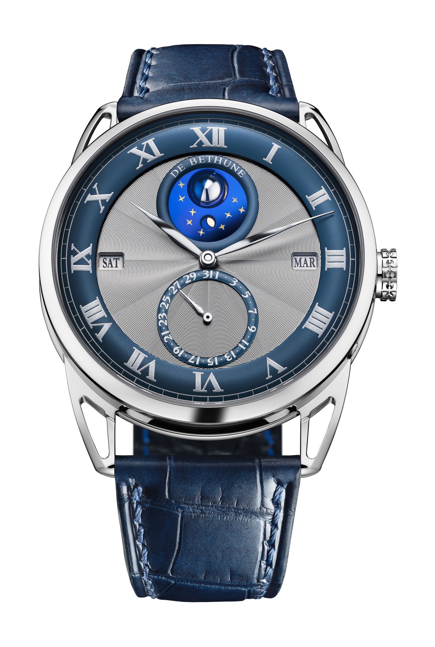 De Bethune DB25 Perpetual Calendar luxury timepiece - detailed view