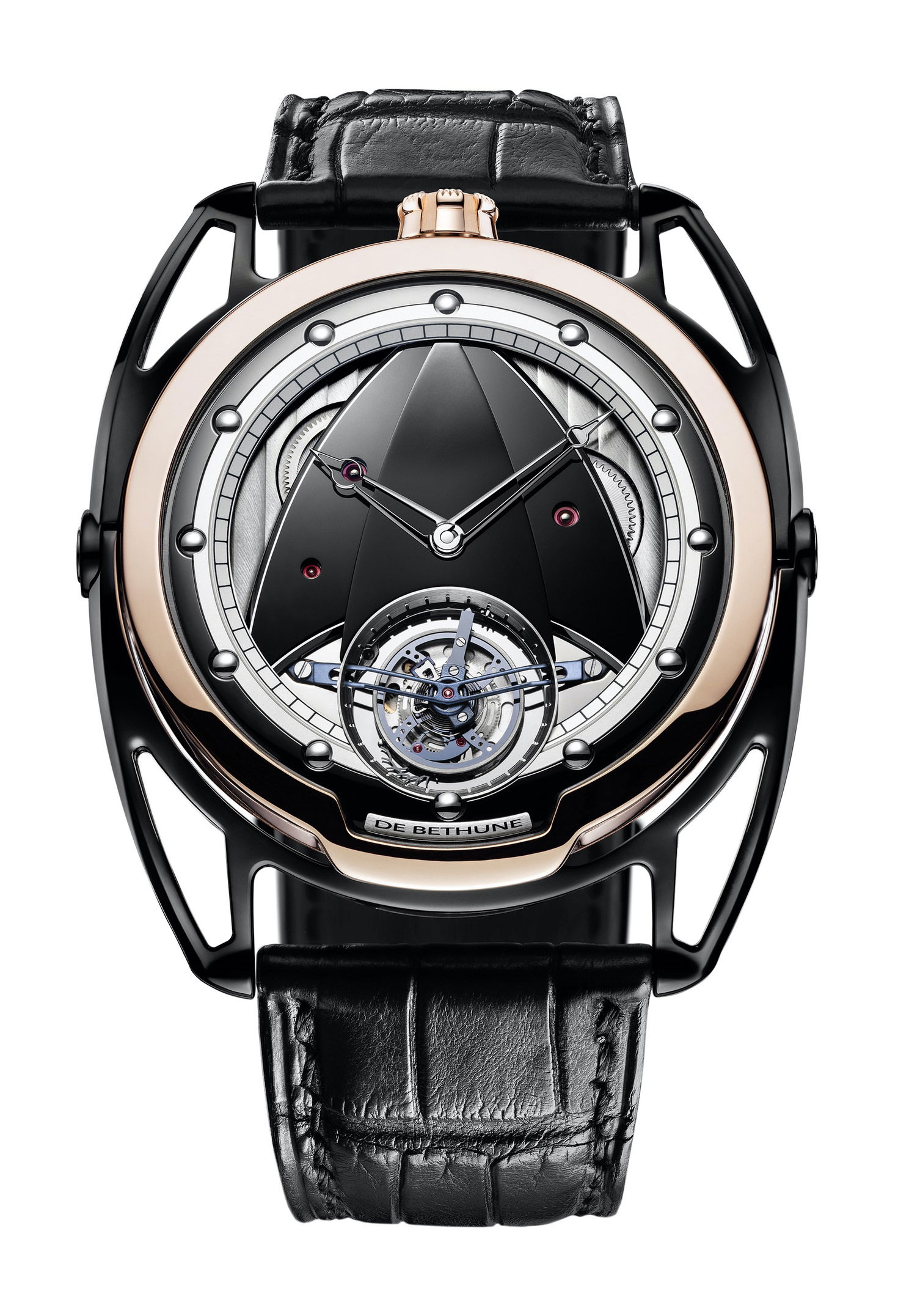 De Bethune DB28 Tourbillon Rose Gold luxury timepiece - detailed view