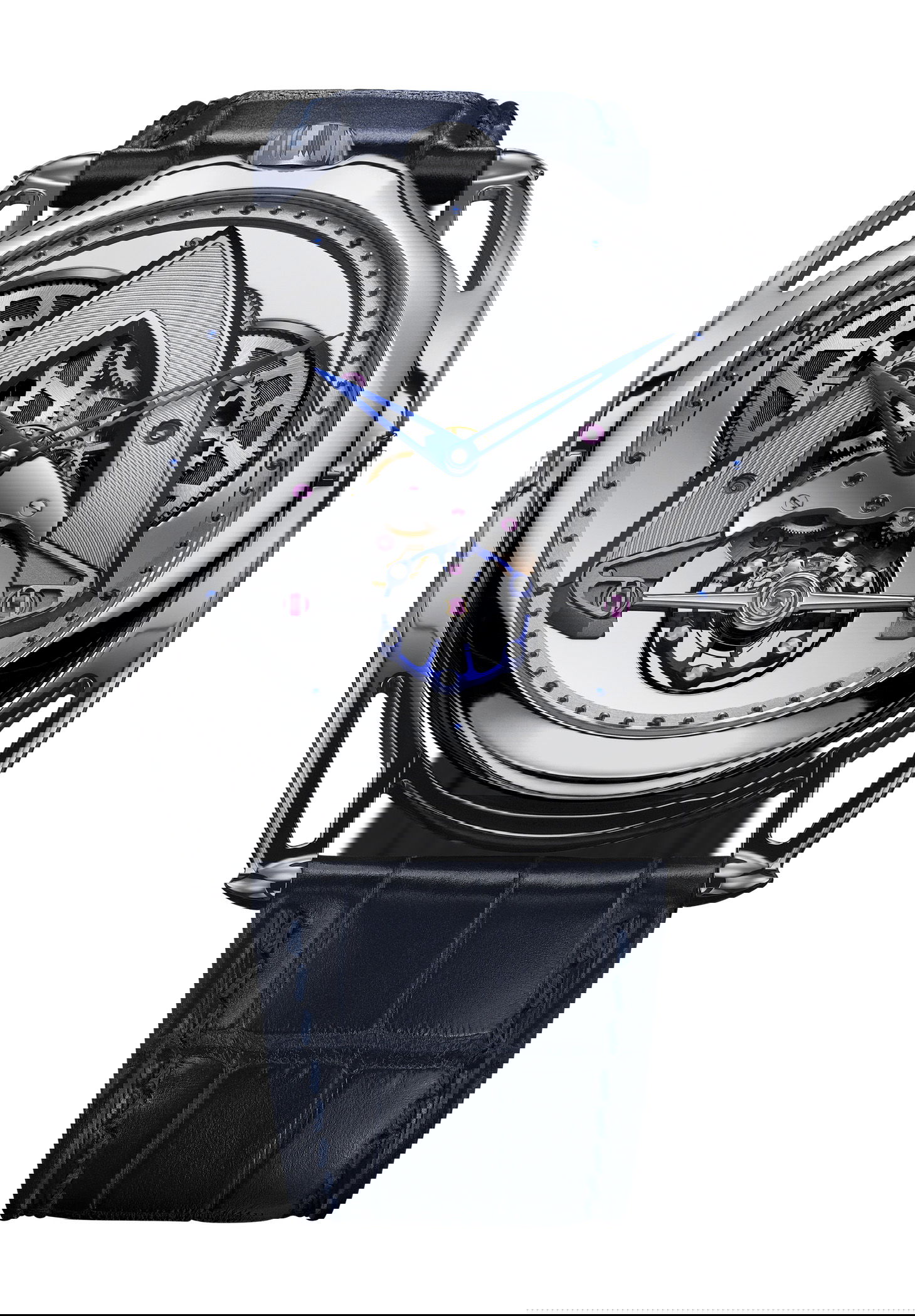 De Bethune DB28xs Steel Wheels luxury timepiece - detailed view