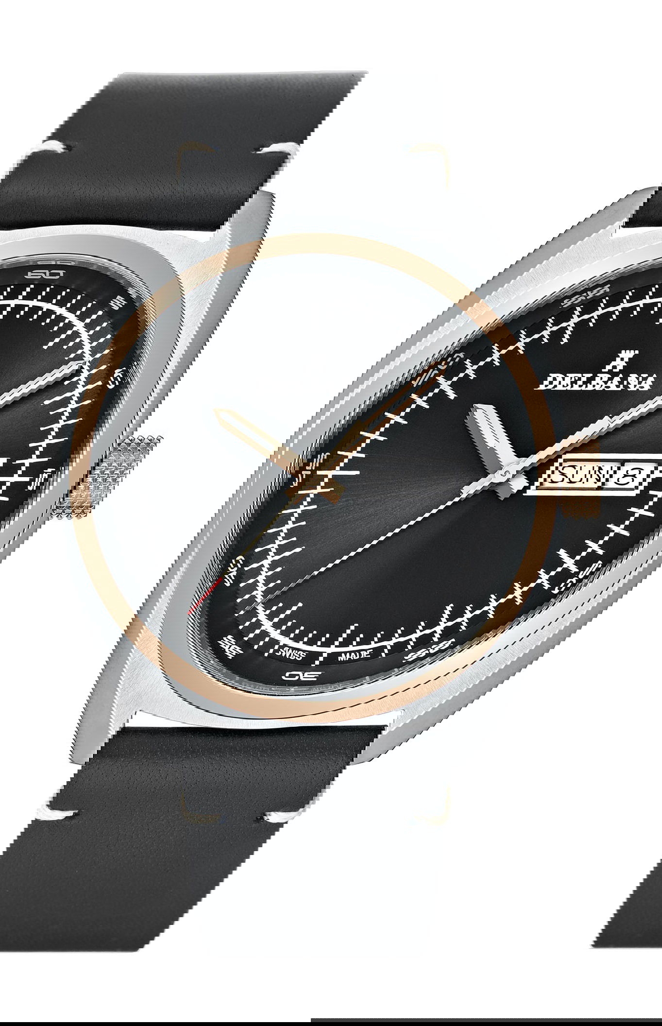 Delbana Locarno luxury timepiece - detailed view