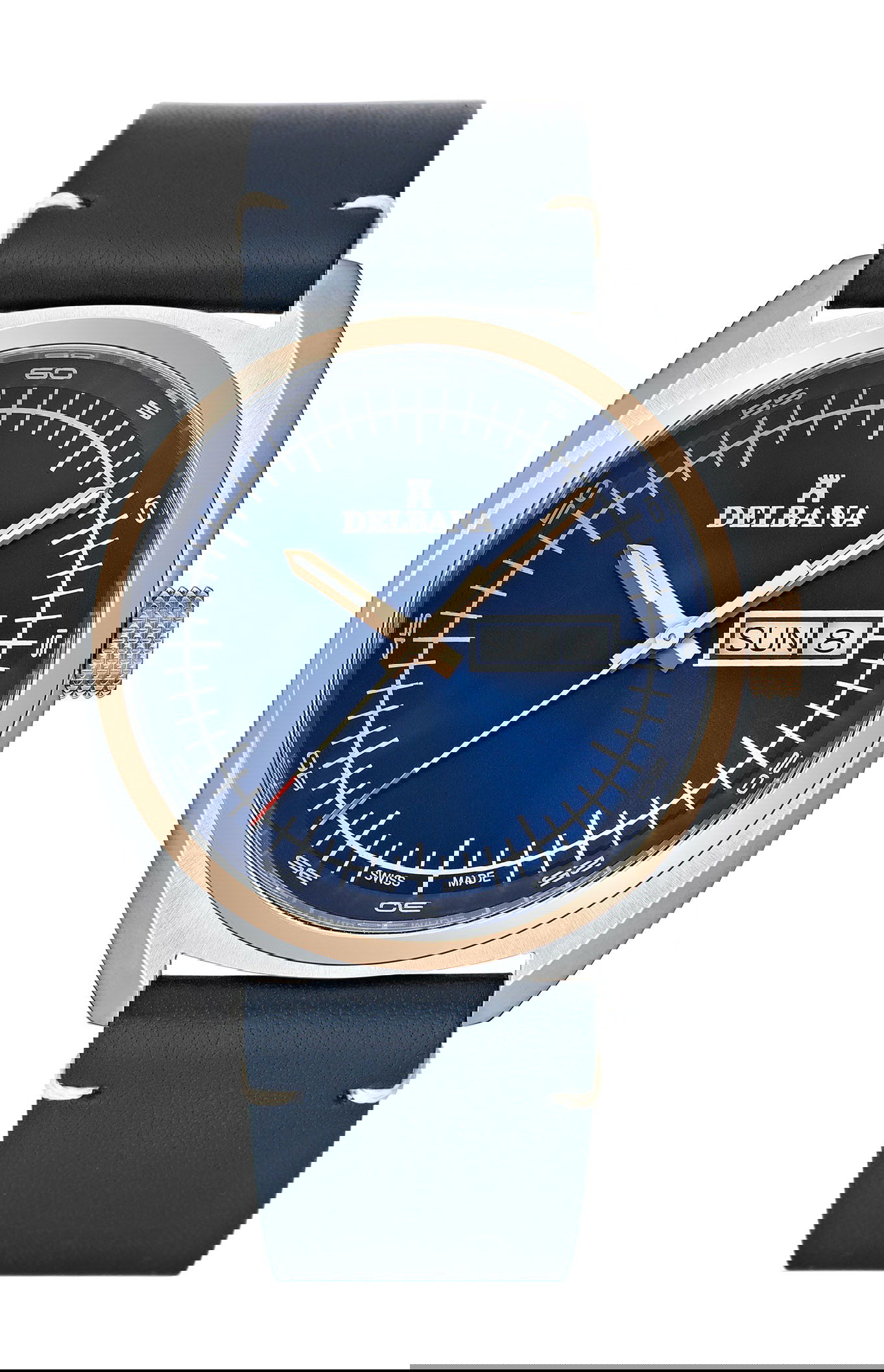 Delbana Locarno luxury timepiece - detailed view