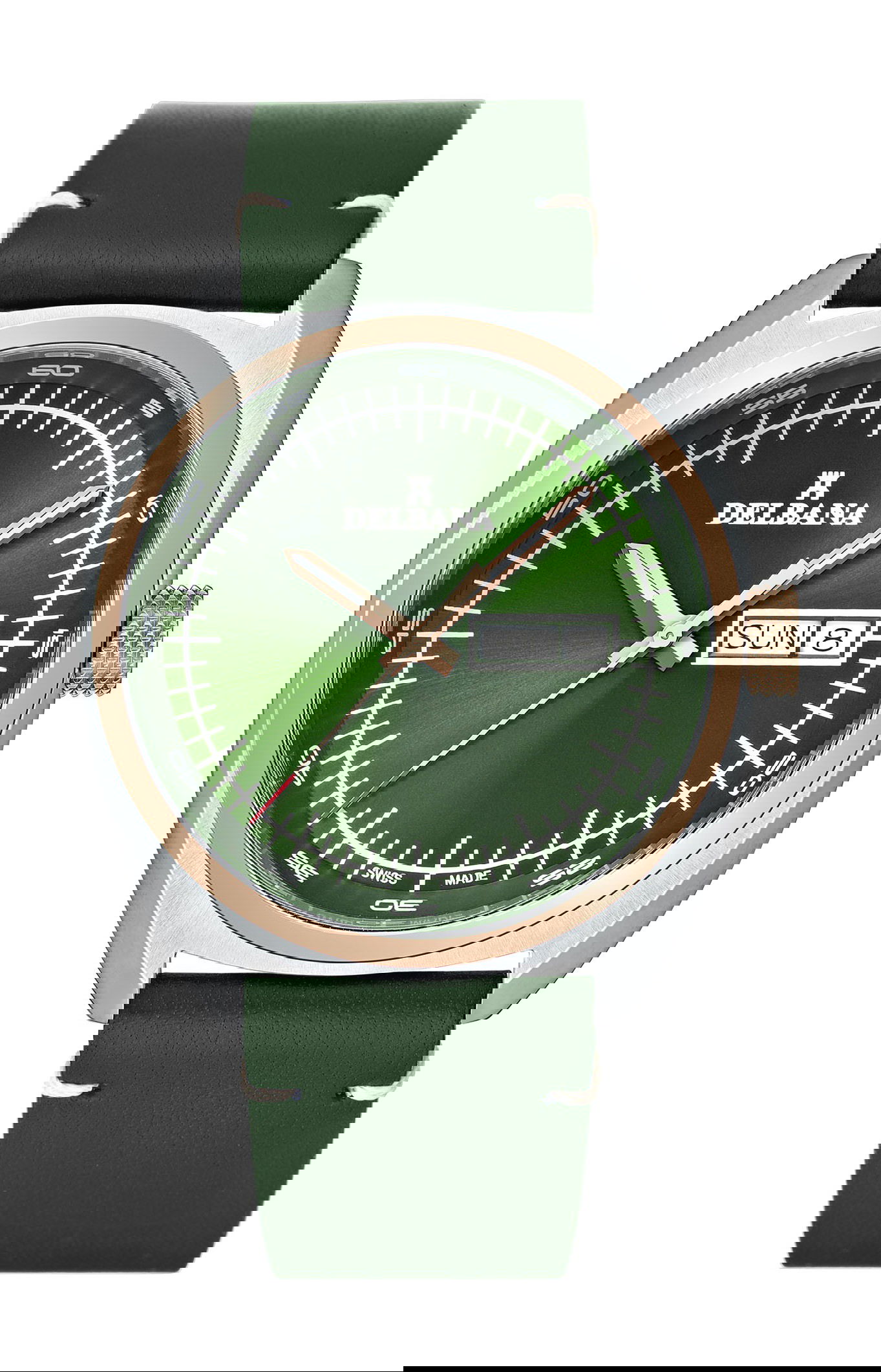 Delbana Locarno luxury timepiece - detailed view