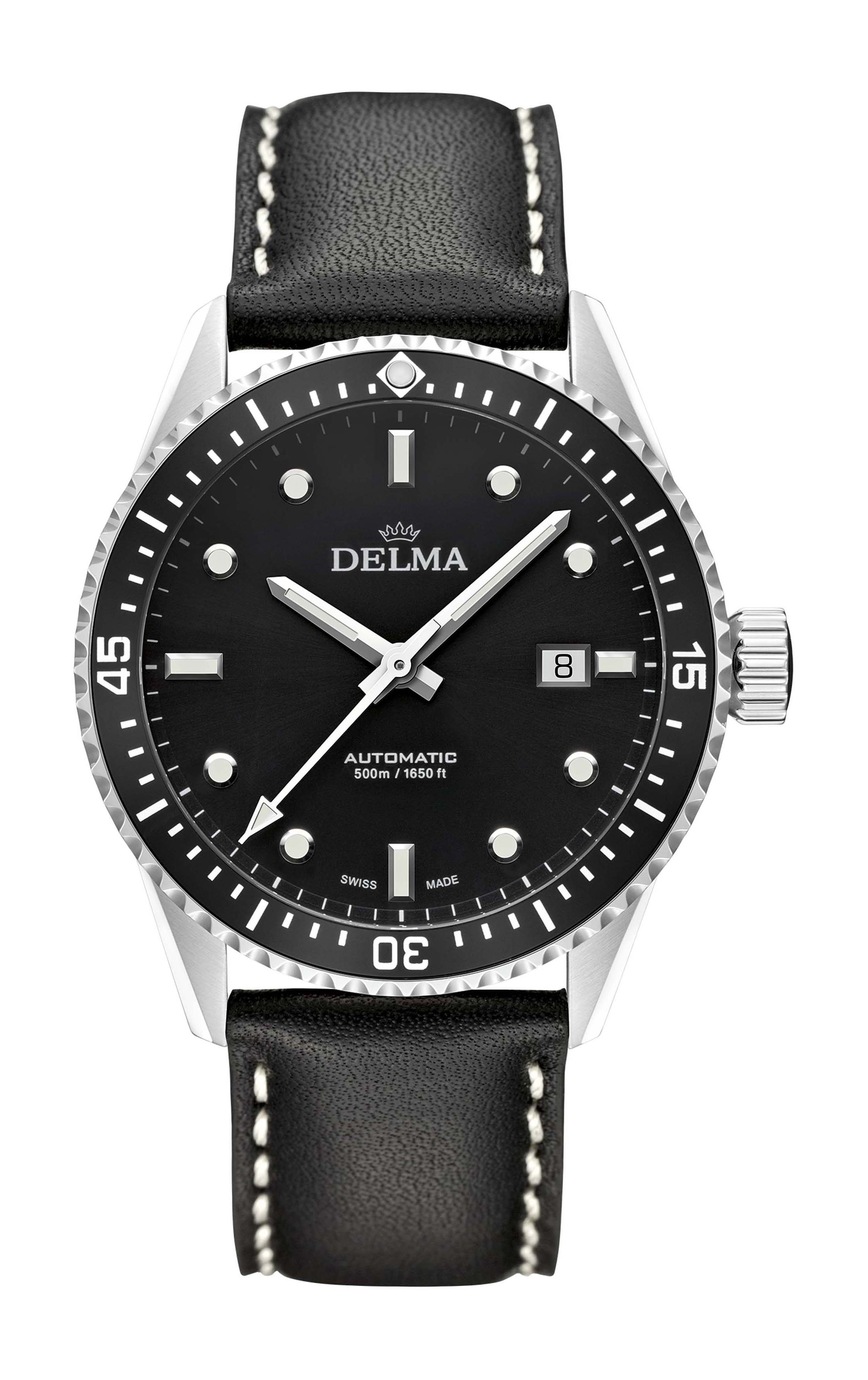Delma Cayman Automatic luxury timepiece - detailed view