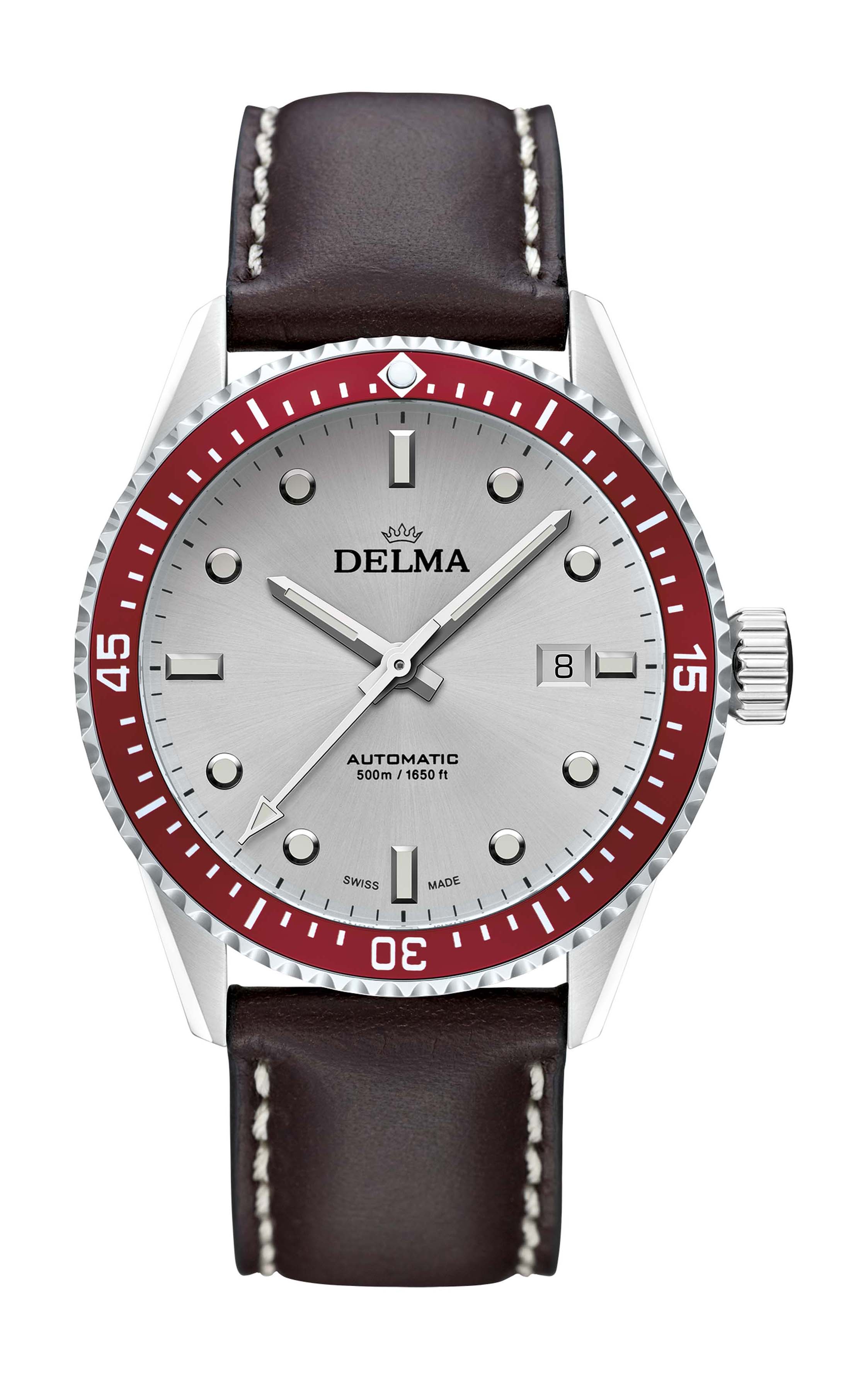 Delma Cayman Automatic luxury timepiece - detailed view