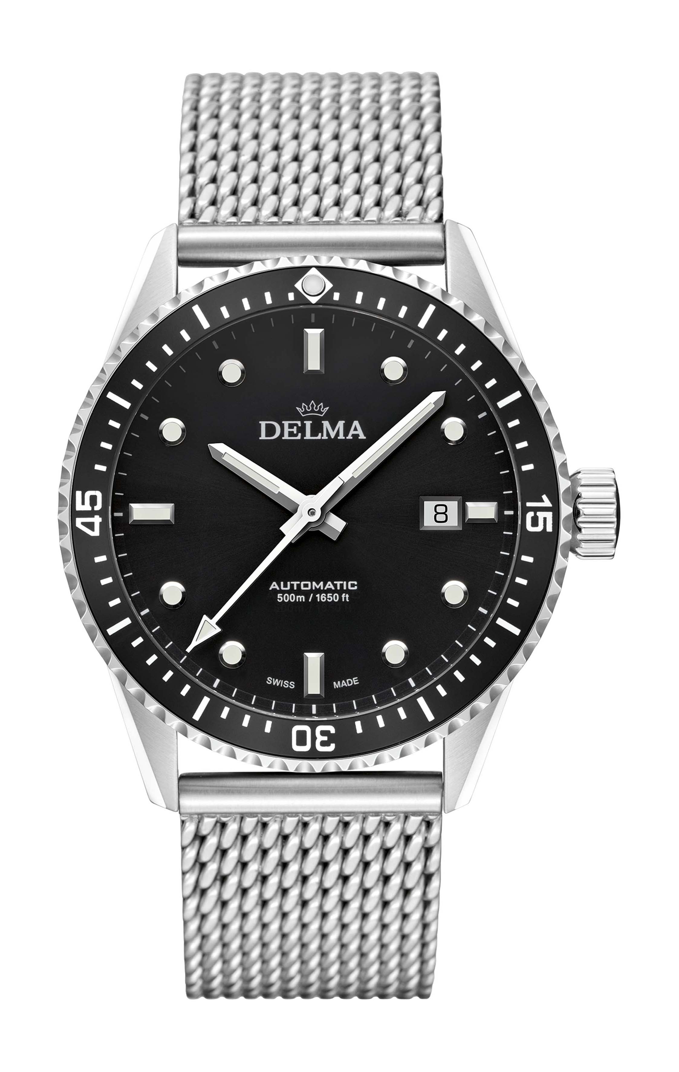 Delma Cayman Automatic luxury timepiece - detailed view