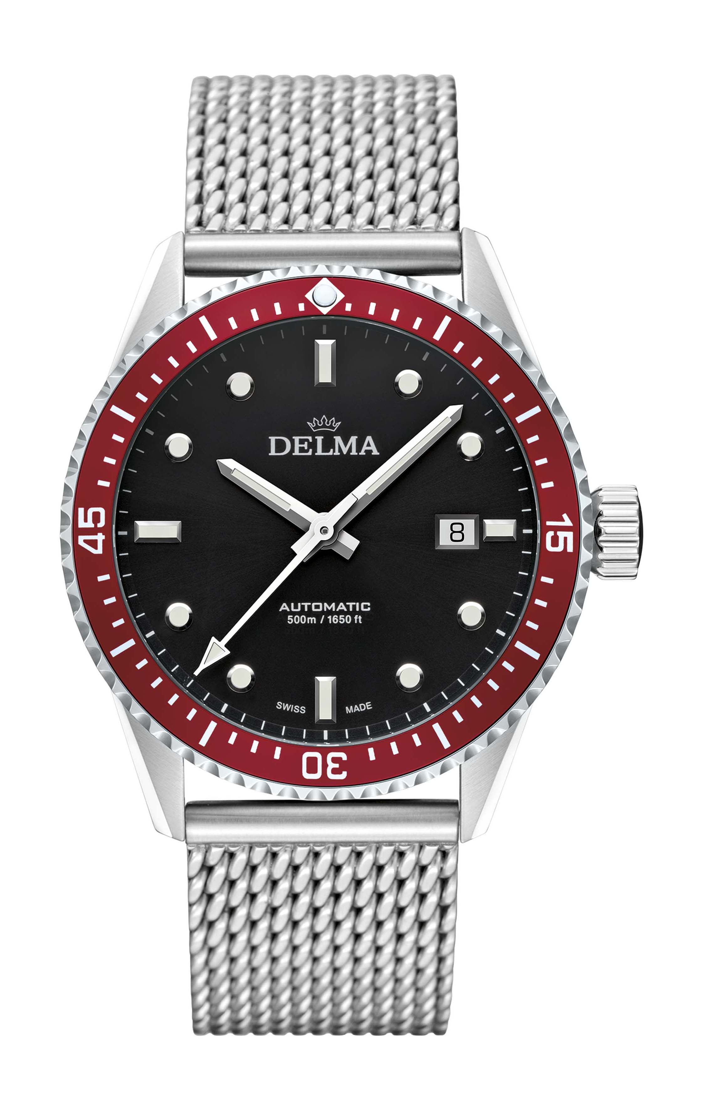Delma Cayman Automatic luxury timepiece - detailed view