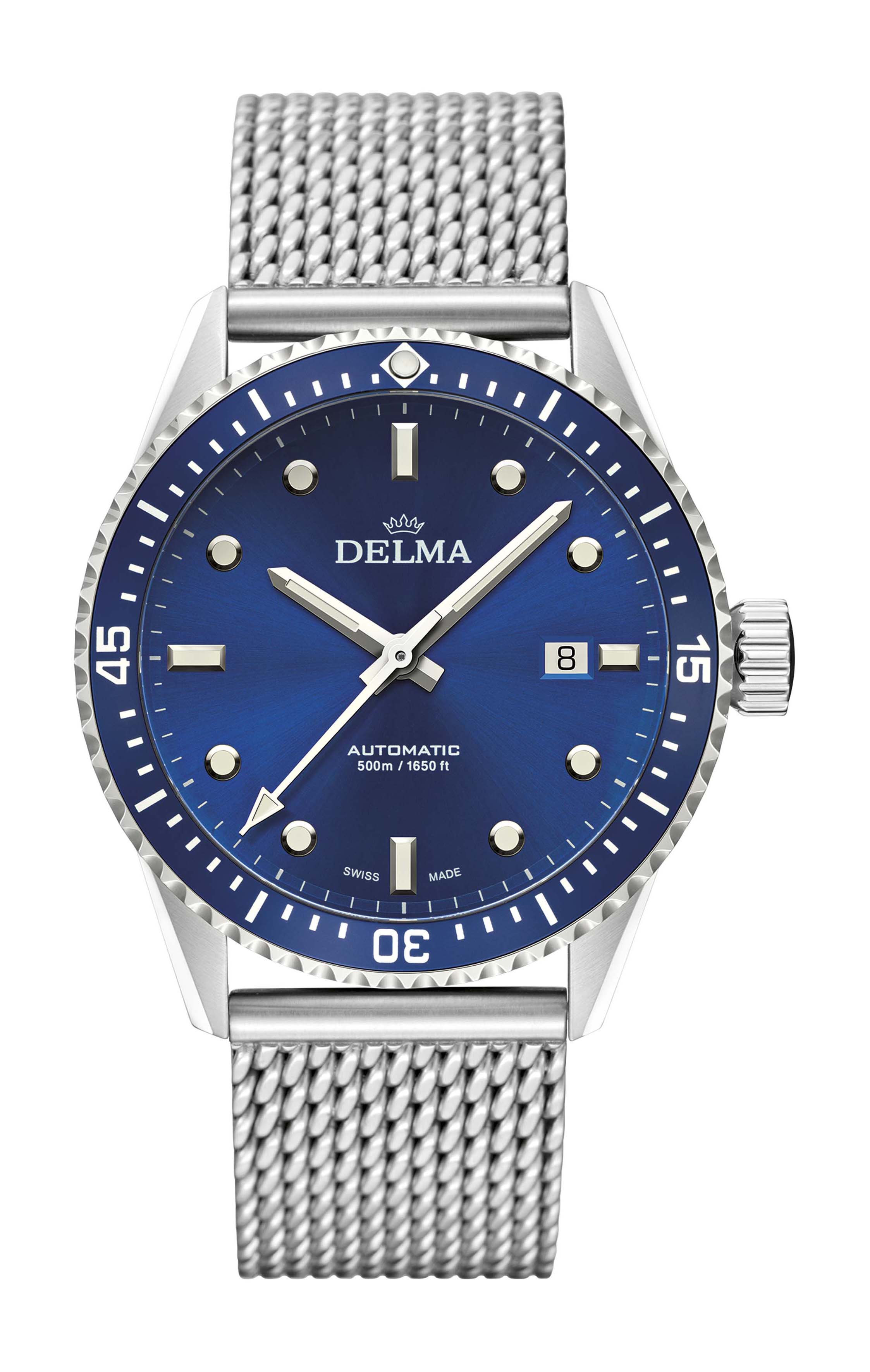 Delma Cayman Automatic luxury timepiece - detailed view